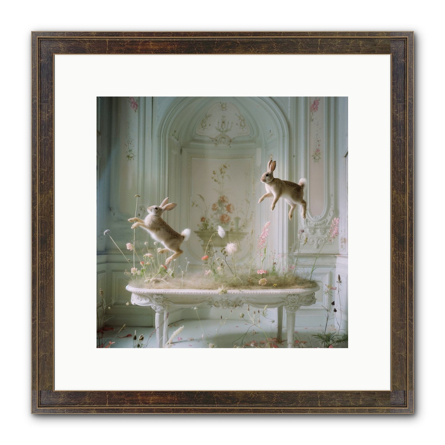 Whimsical Wanderings Framed Print - Slimwoods Black/Gold 12x12