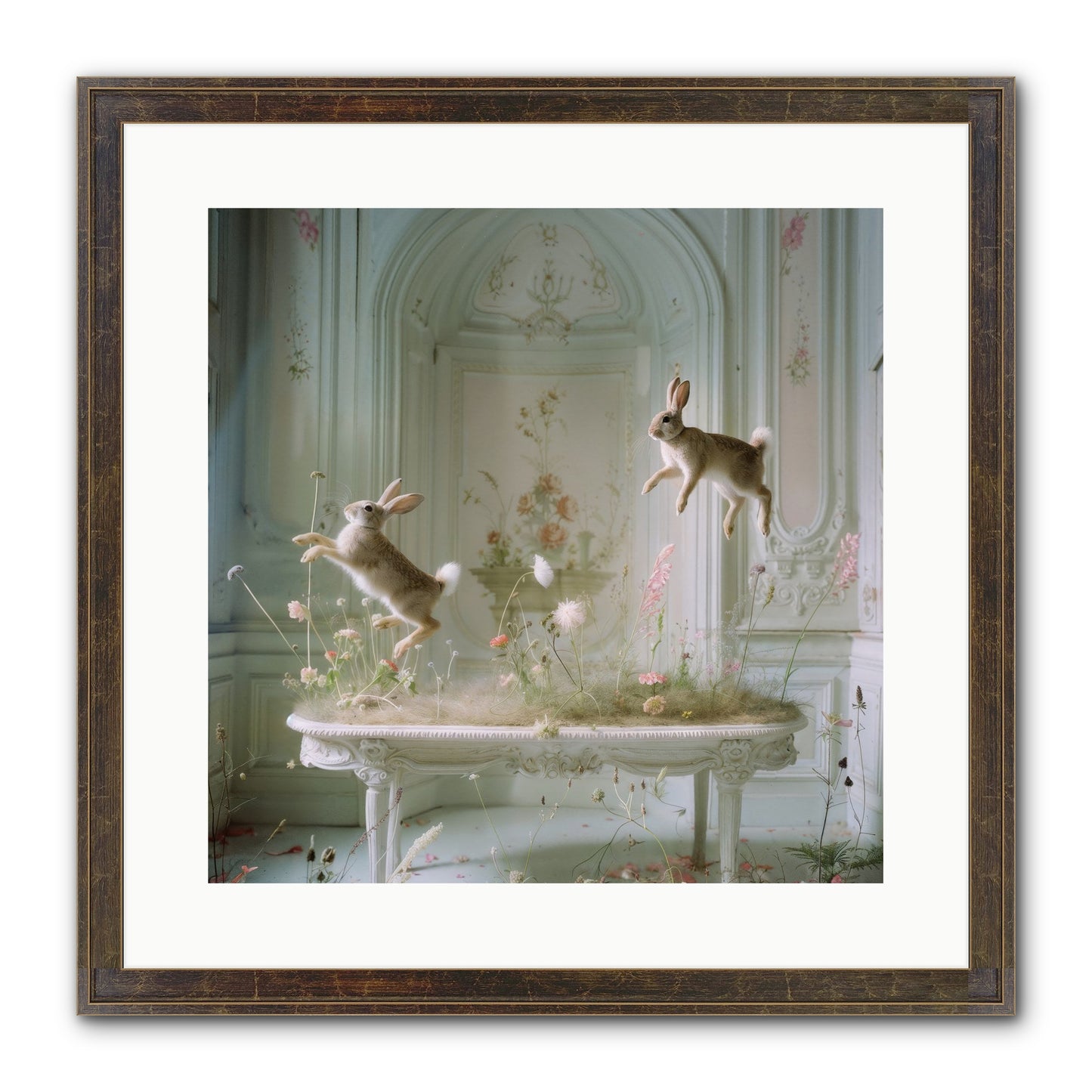 Whimsical Wanderings Framed Print - Slimwoods Black/Gold 16x16