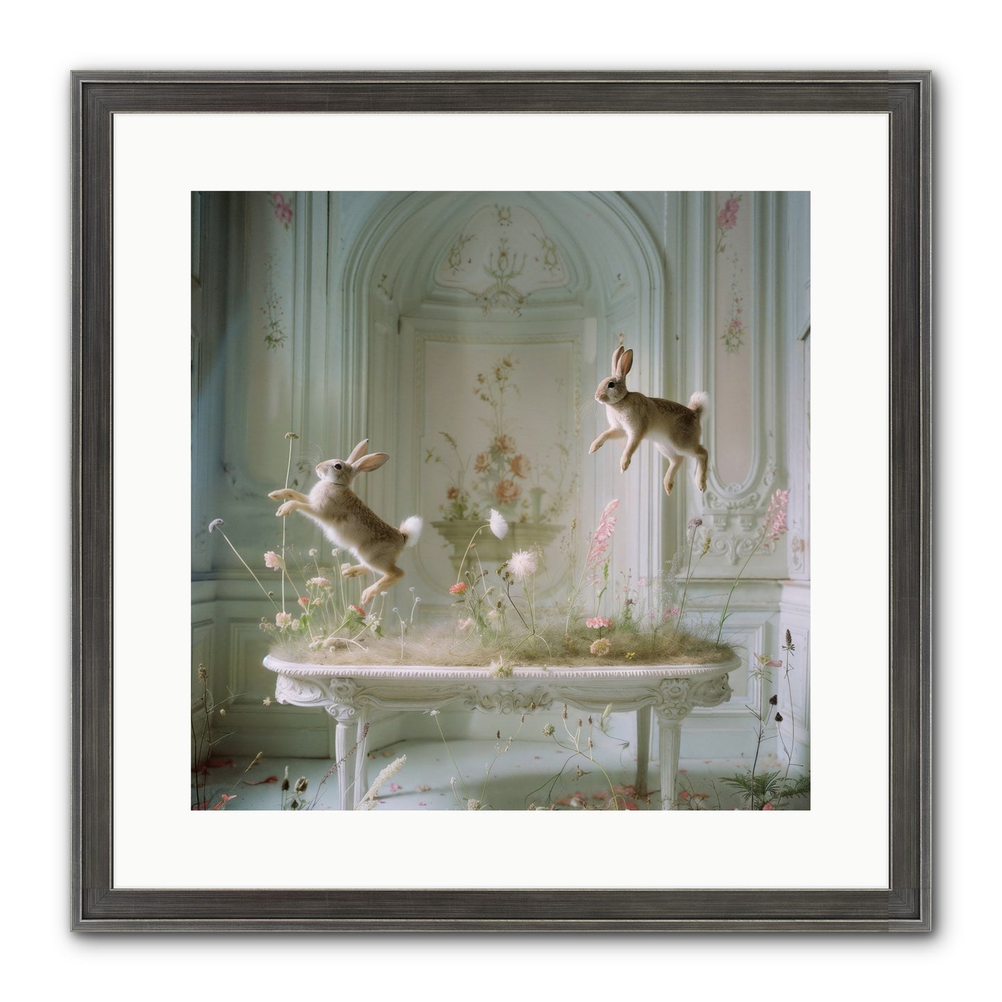 Whimsical Wanderings Framed Print - Slimwoods Black/Silver 16x16
