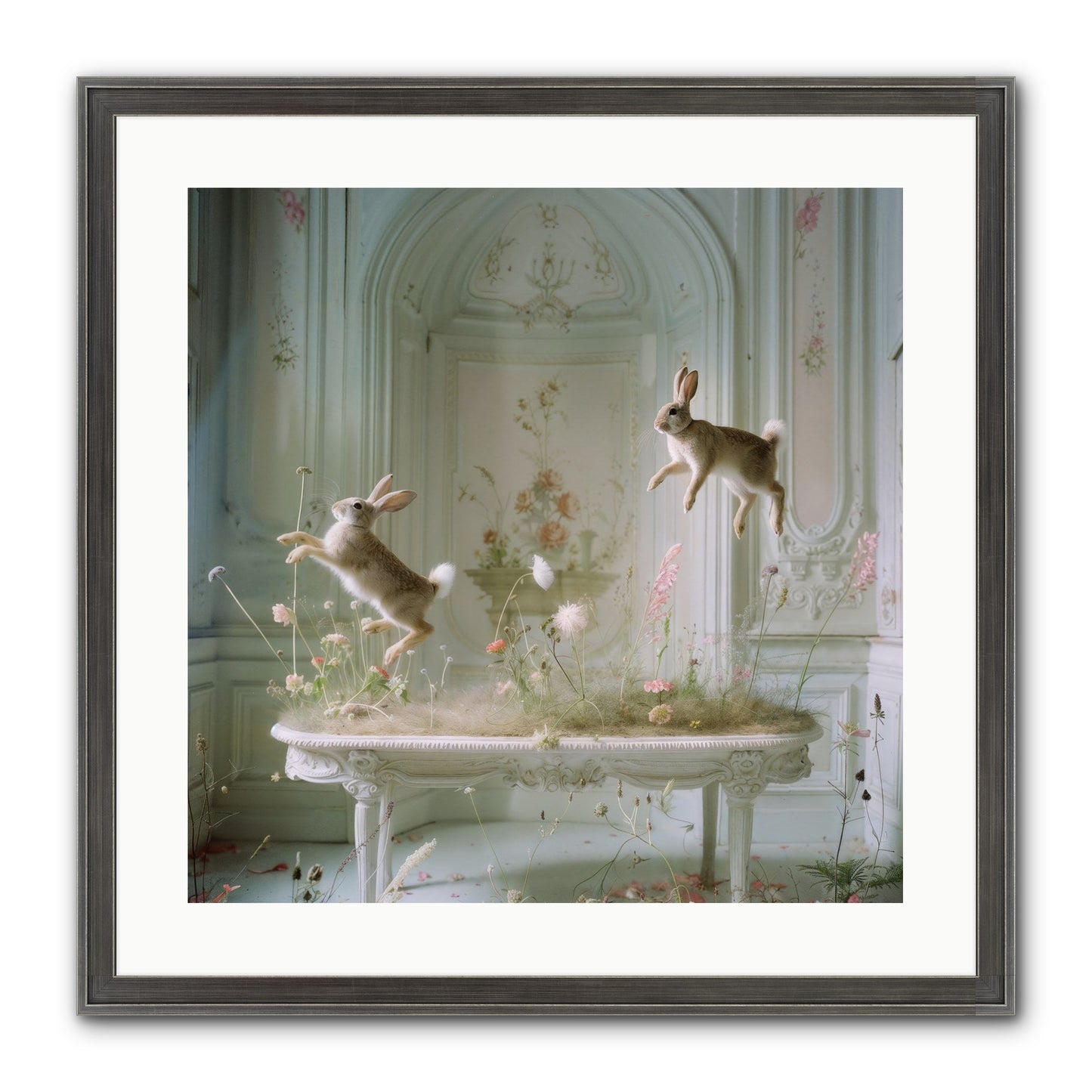 Whimsical Wanderings Framed Print - Slimwoods Black/Silver 20x20
