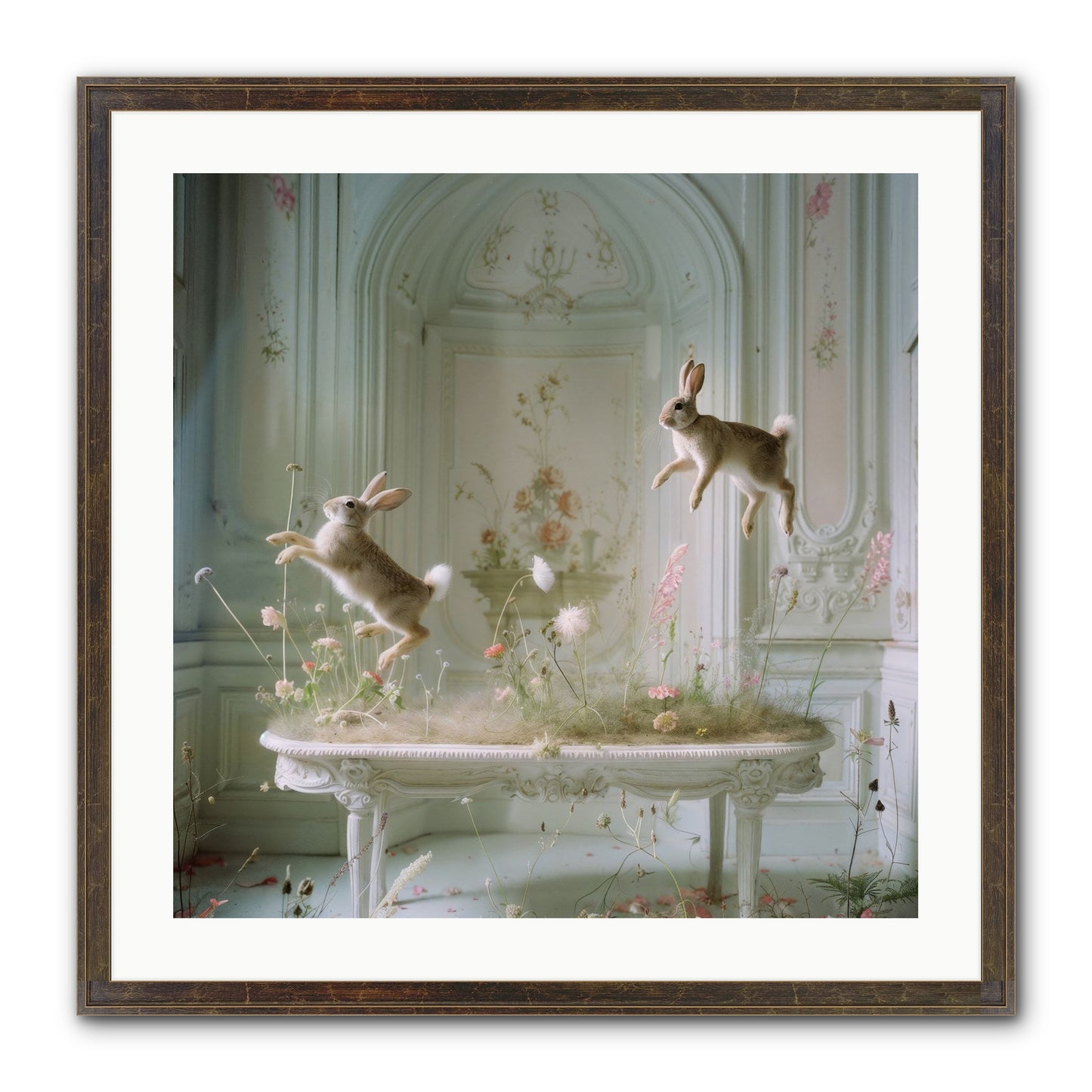 Whimsical Wanderings Framed Print - Slimwoods Black/Gold 24x24