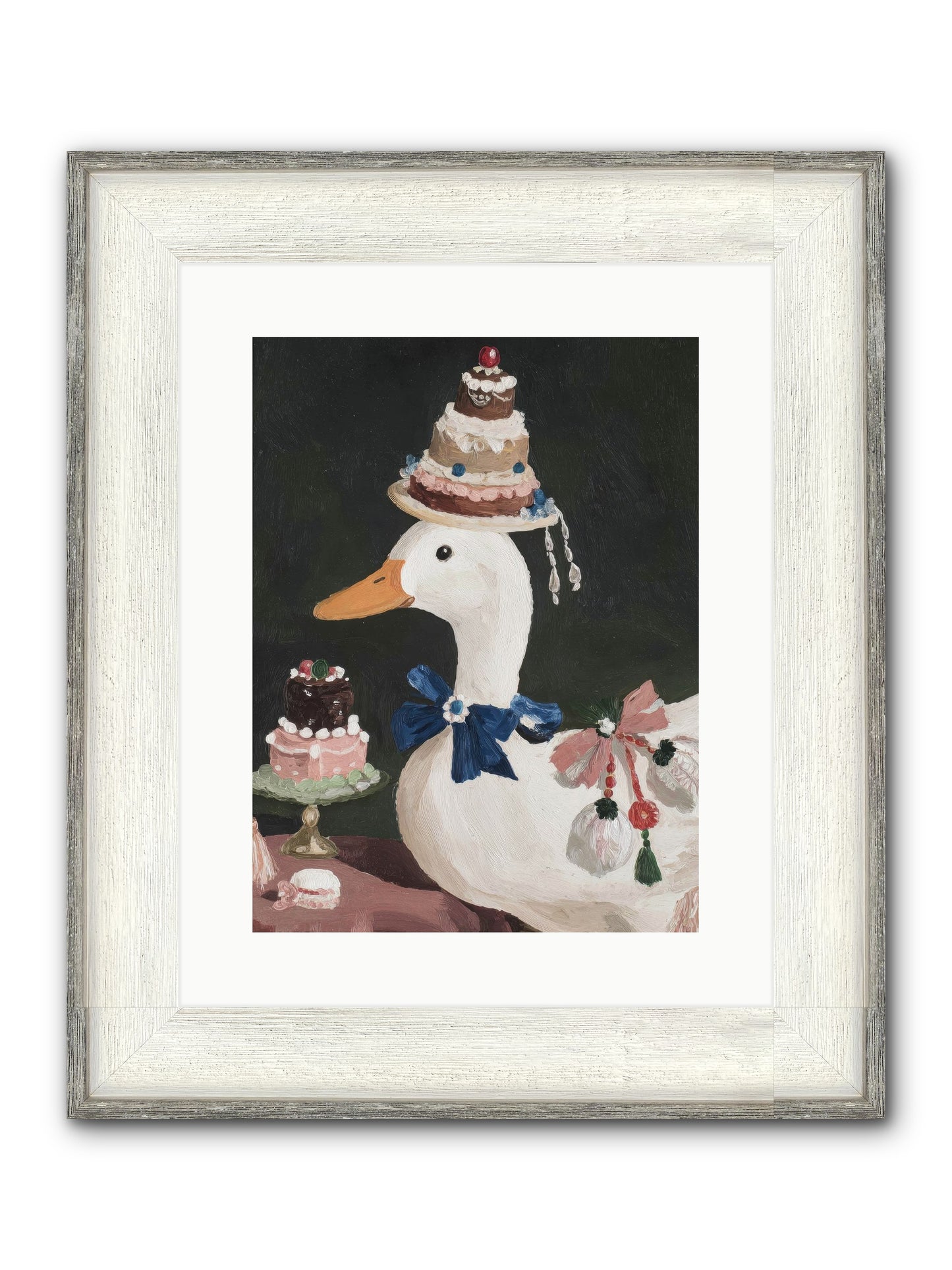 Whimsy Ascending Framed Print - Driftwood White 12x16