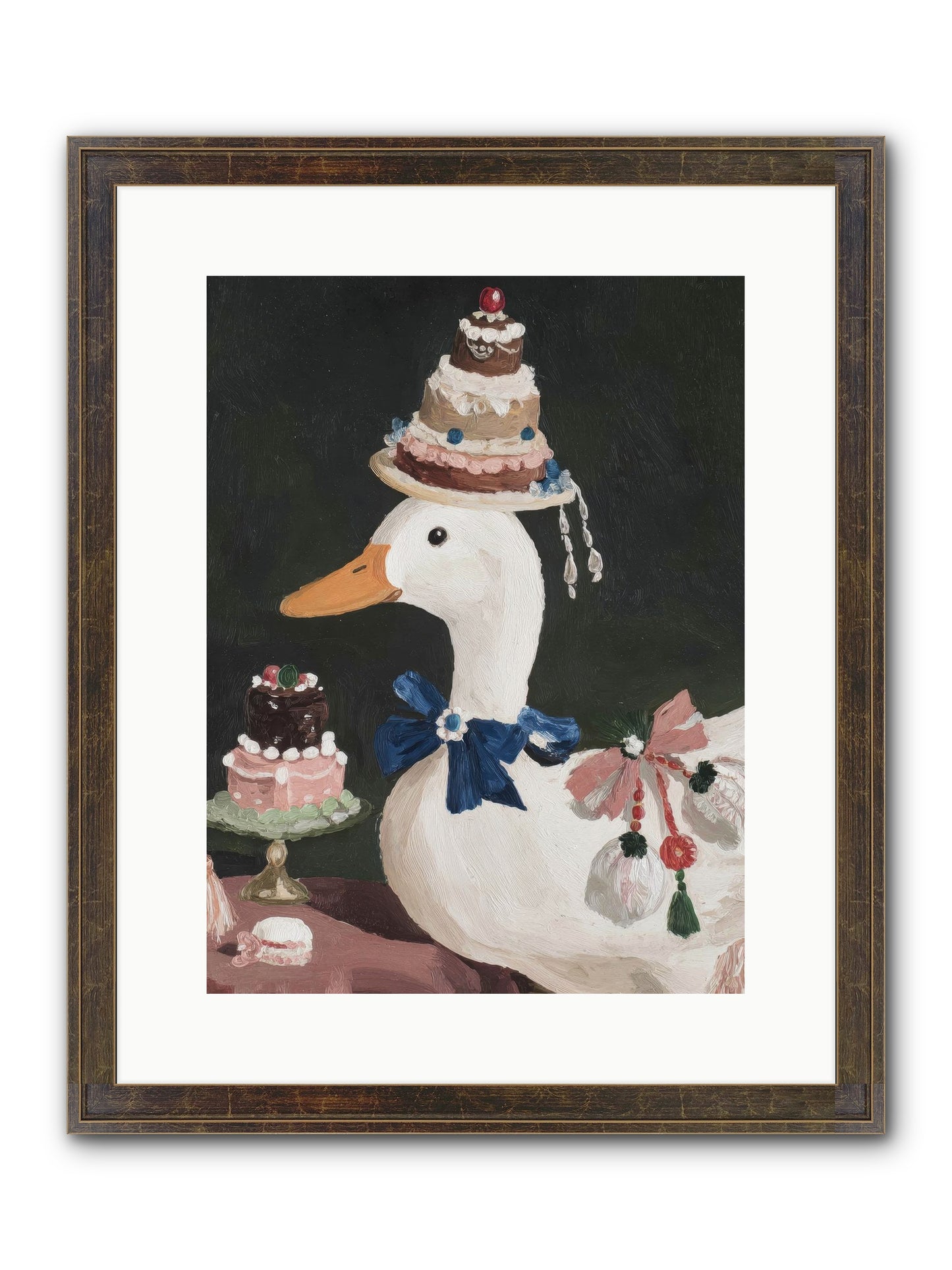 Whimsy Ascending Framed Print - Slimwoods Black/Gold 12x16