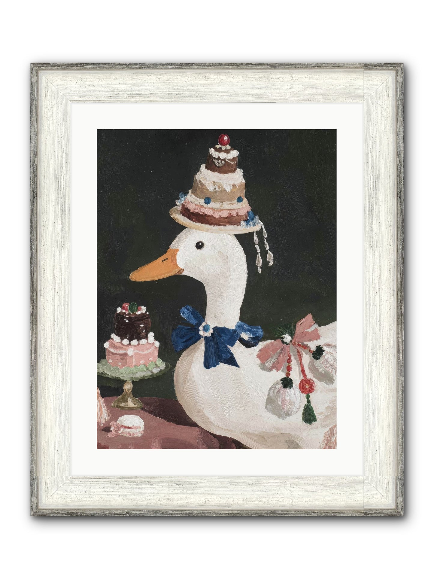 Whimsy Ascending Framed Print - Driftwood White 18x24