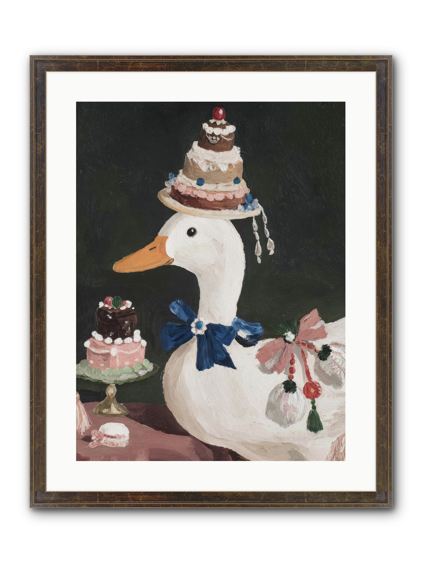 Whimsy Ascending Framed Print - Slimwoods Black/Gold 18x24