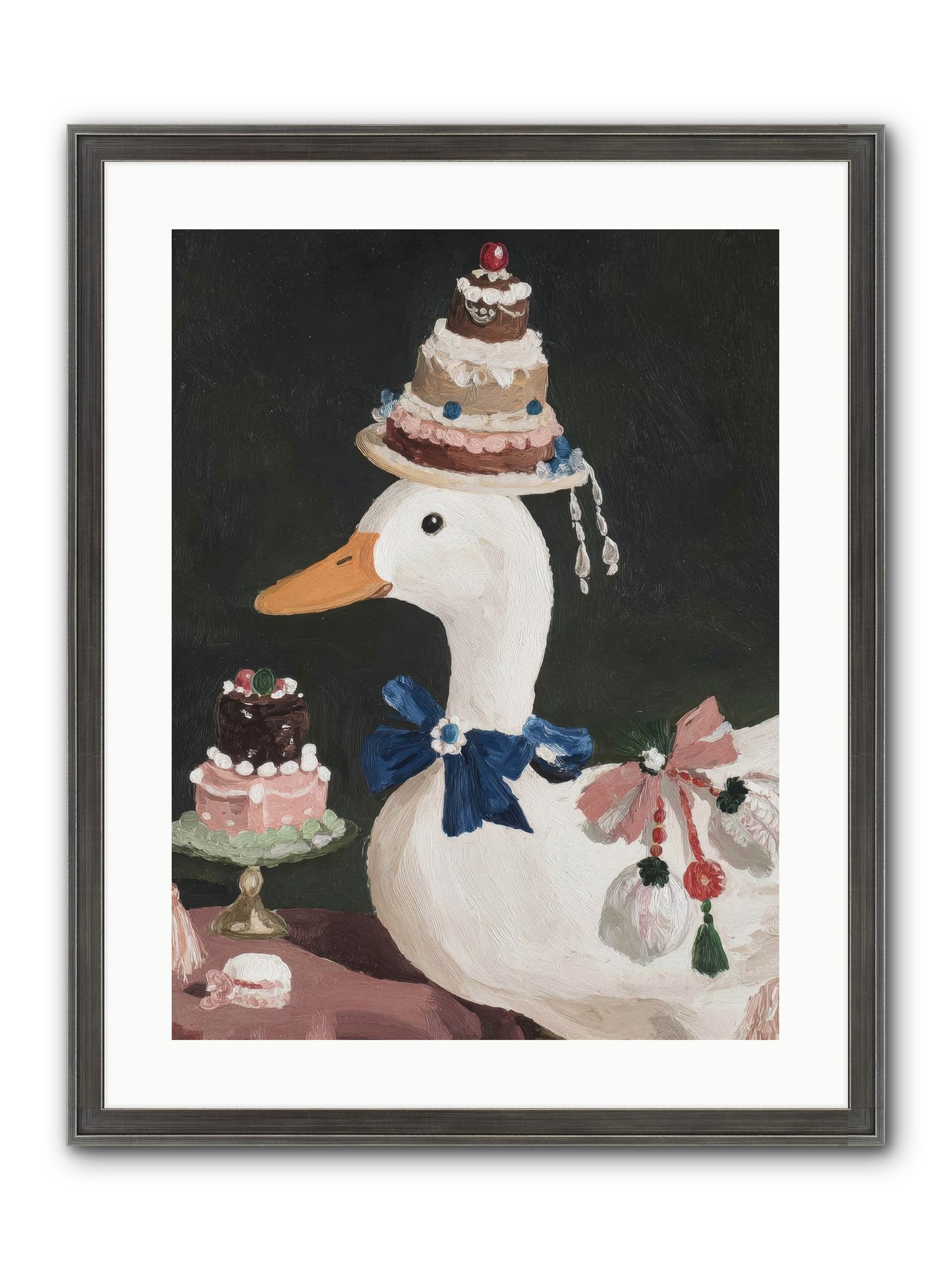 Whimsy Ascending Framed Print - Slimwoods Black/Silver 18x24