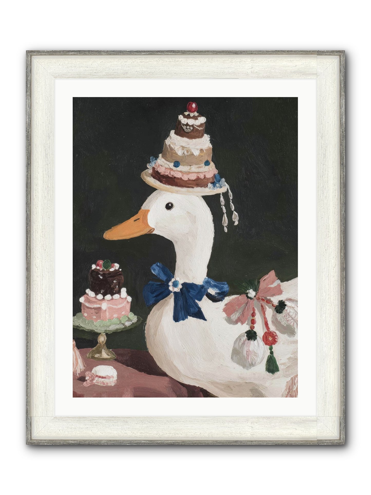 Whimsy Ascending Framed Print - Driftwood White 24x32