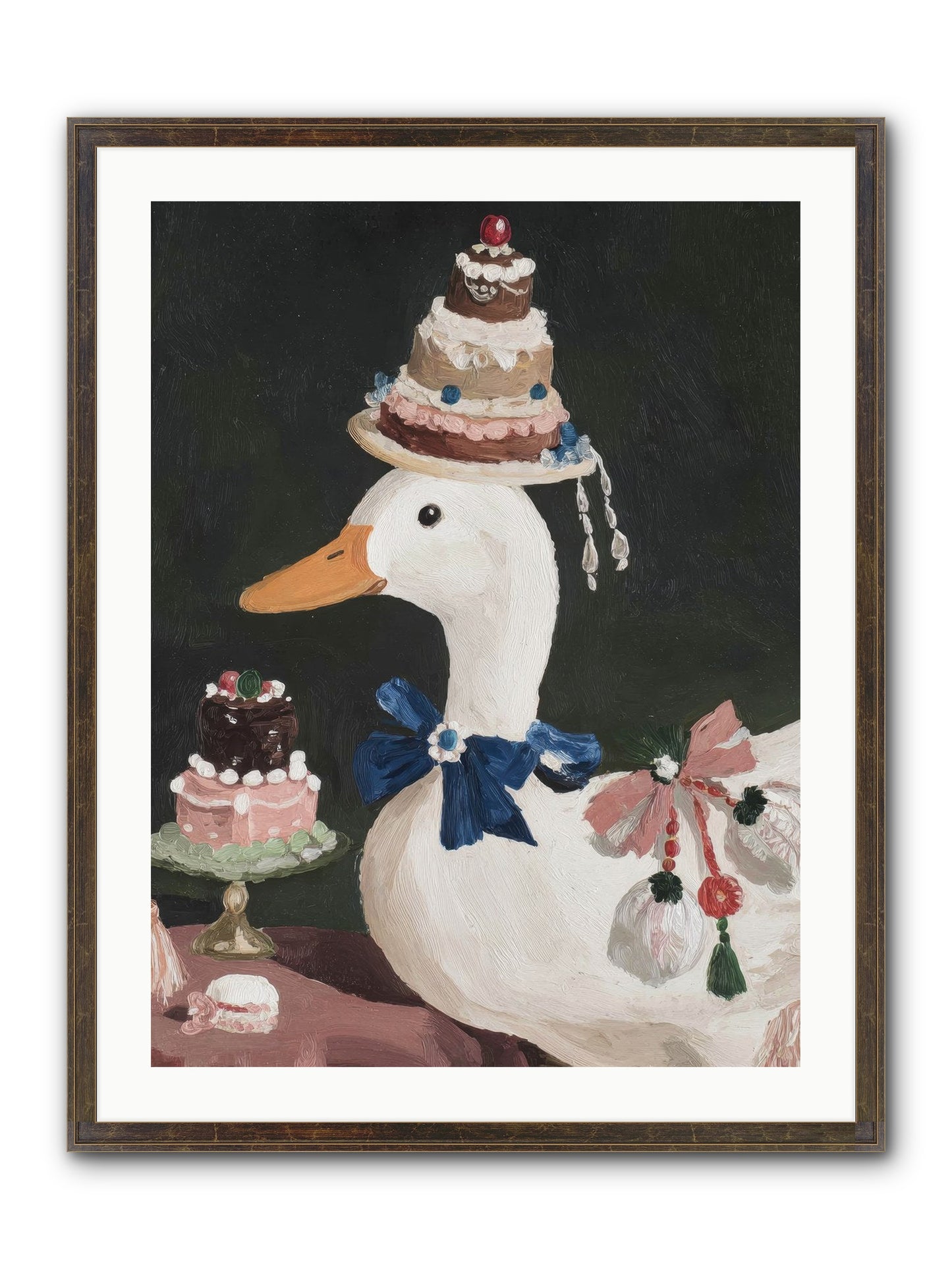 Whimsy Ascending Framed Print - Slimwoods Black/Gold 24x32