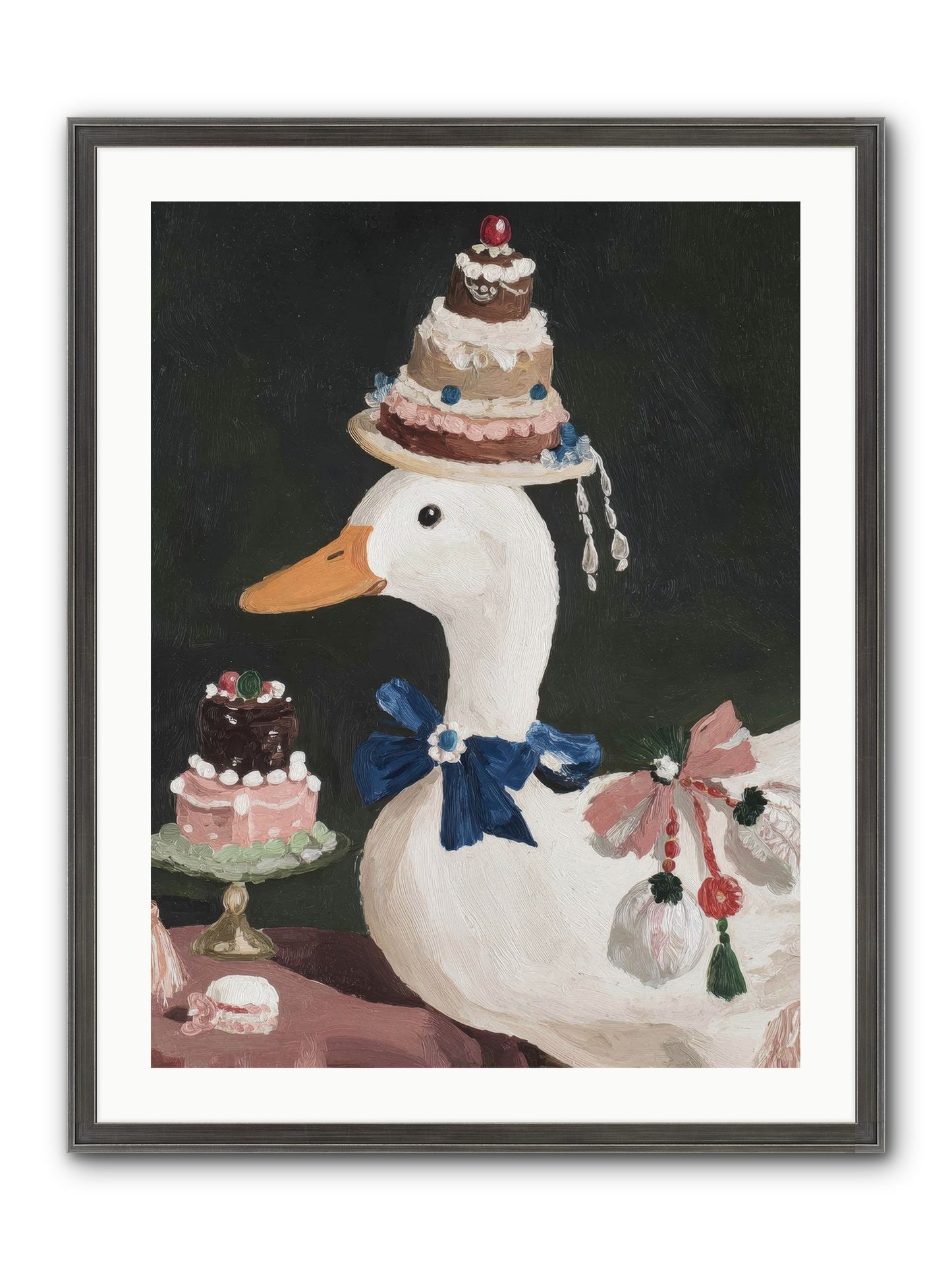 Whimsy Ascending Framed Print - Slimwoods Black/Silver 24x32