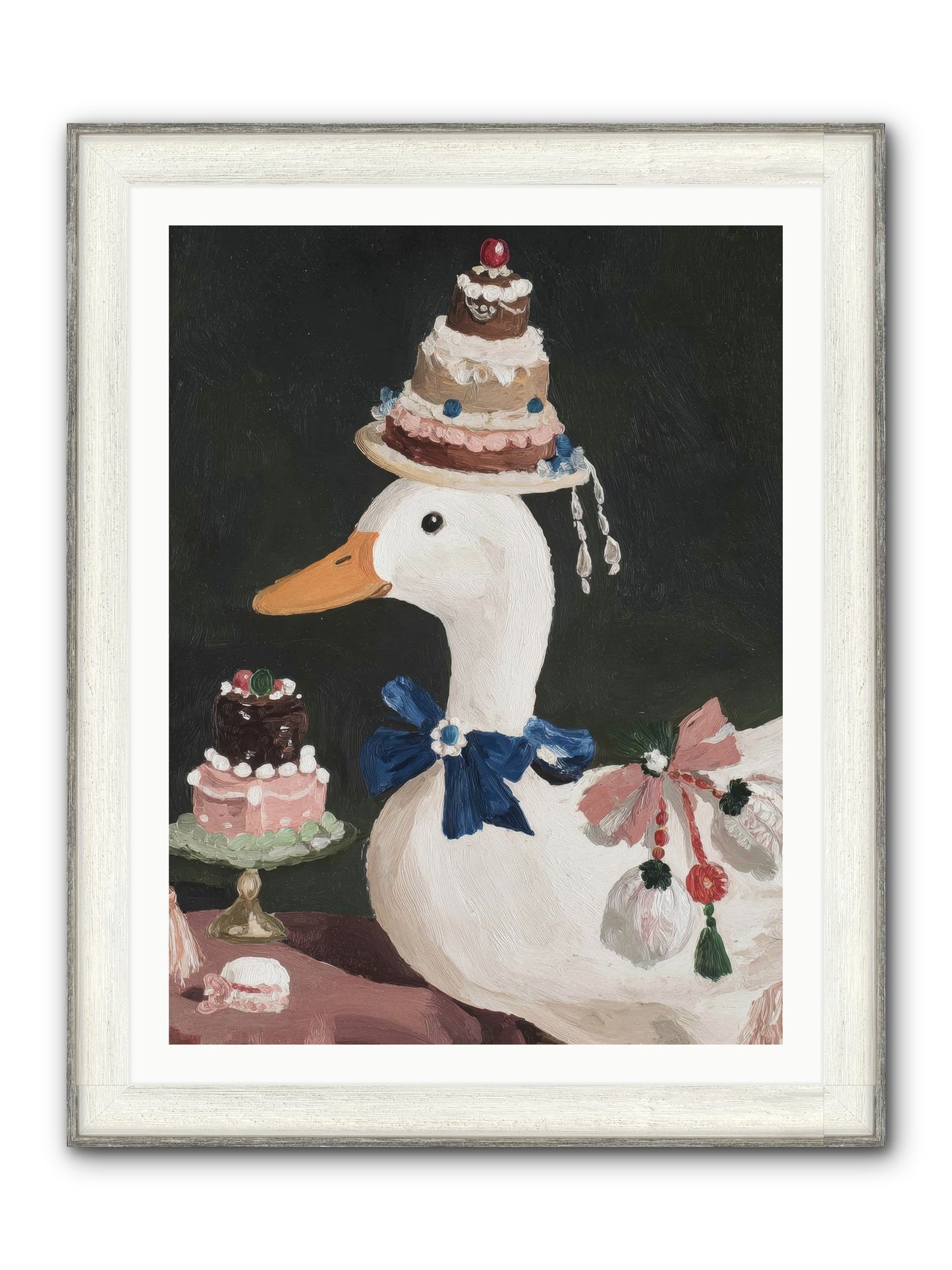 Whimsy Ascending Framed Print - Driftwood White 30x40
