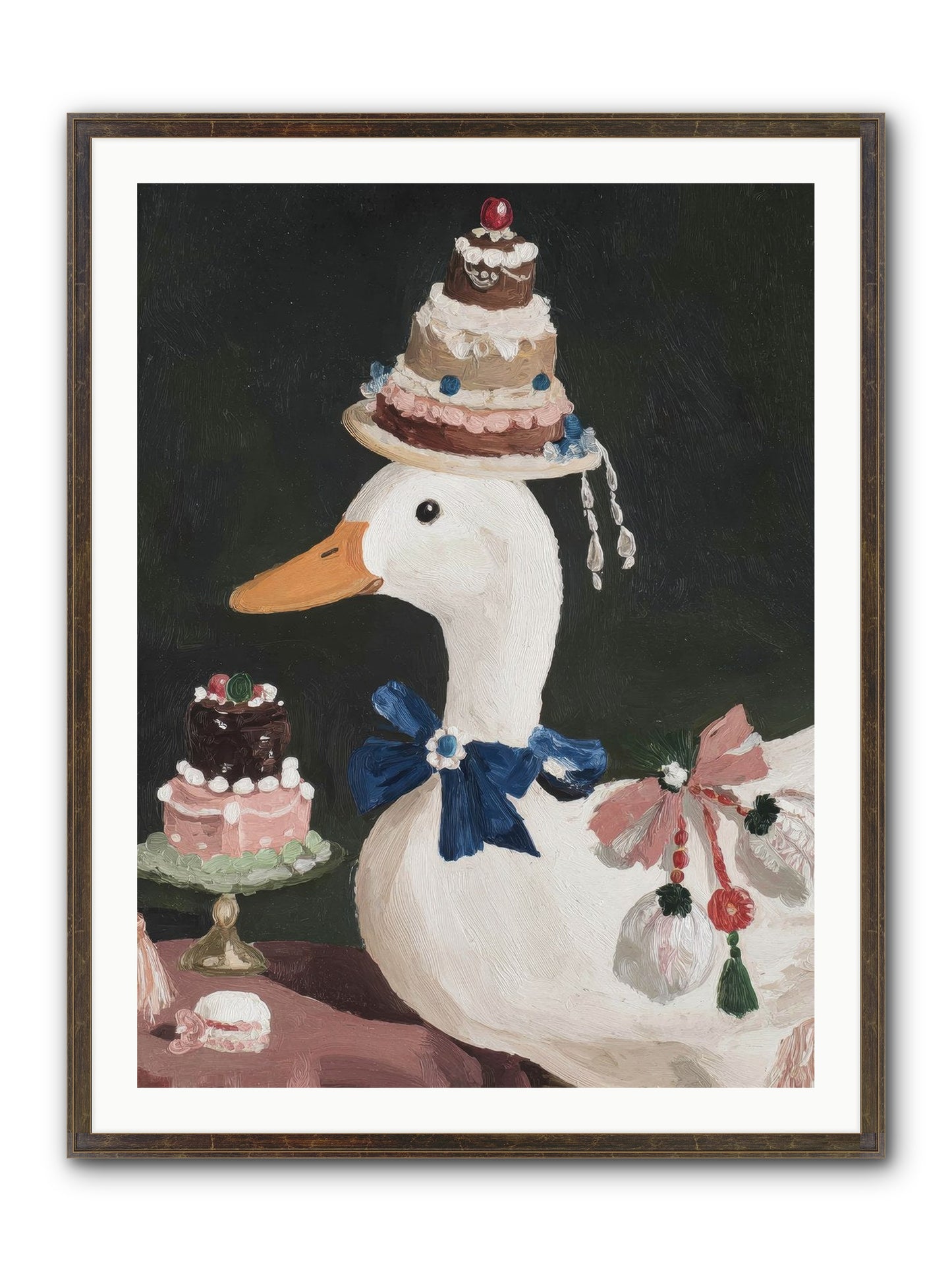 Whimsy Ascending Framed Print - Slimwoods Black/Gold 30x40