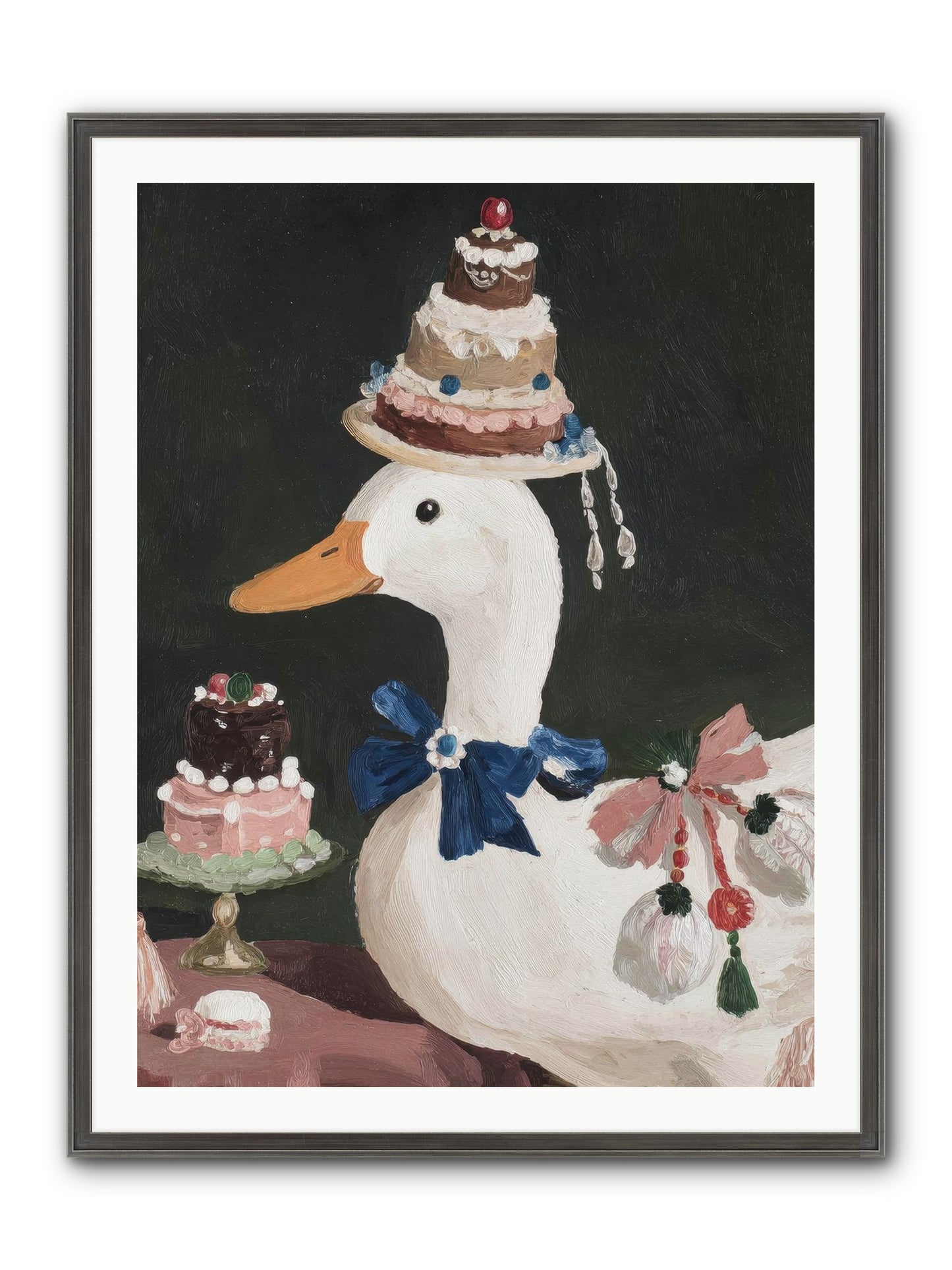 Whimsy Ascending Framed Print - Slimwoods Black/Silver 30x40