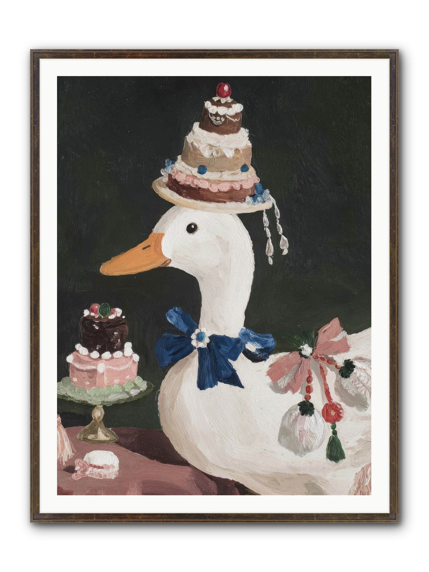 Whimsy Ascending Framed Print - Slimwoods Black/Gold 36x48