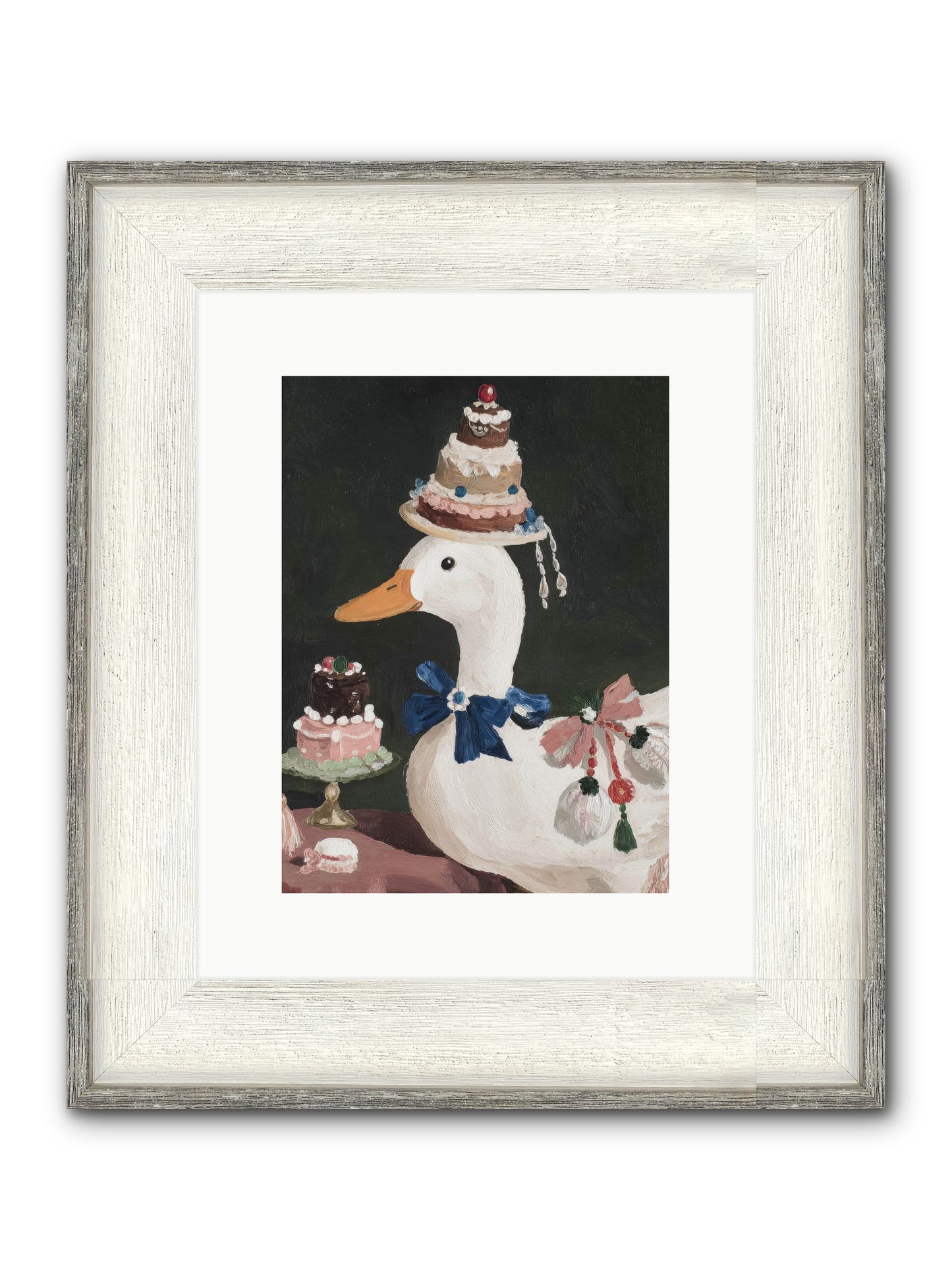 Whimsy Ascending Framed Print - Driftwood White 9x12