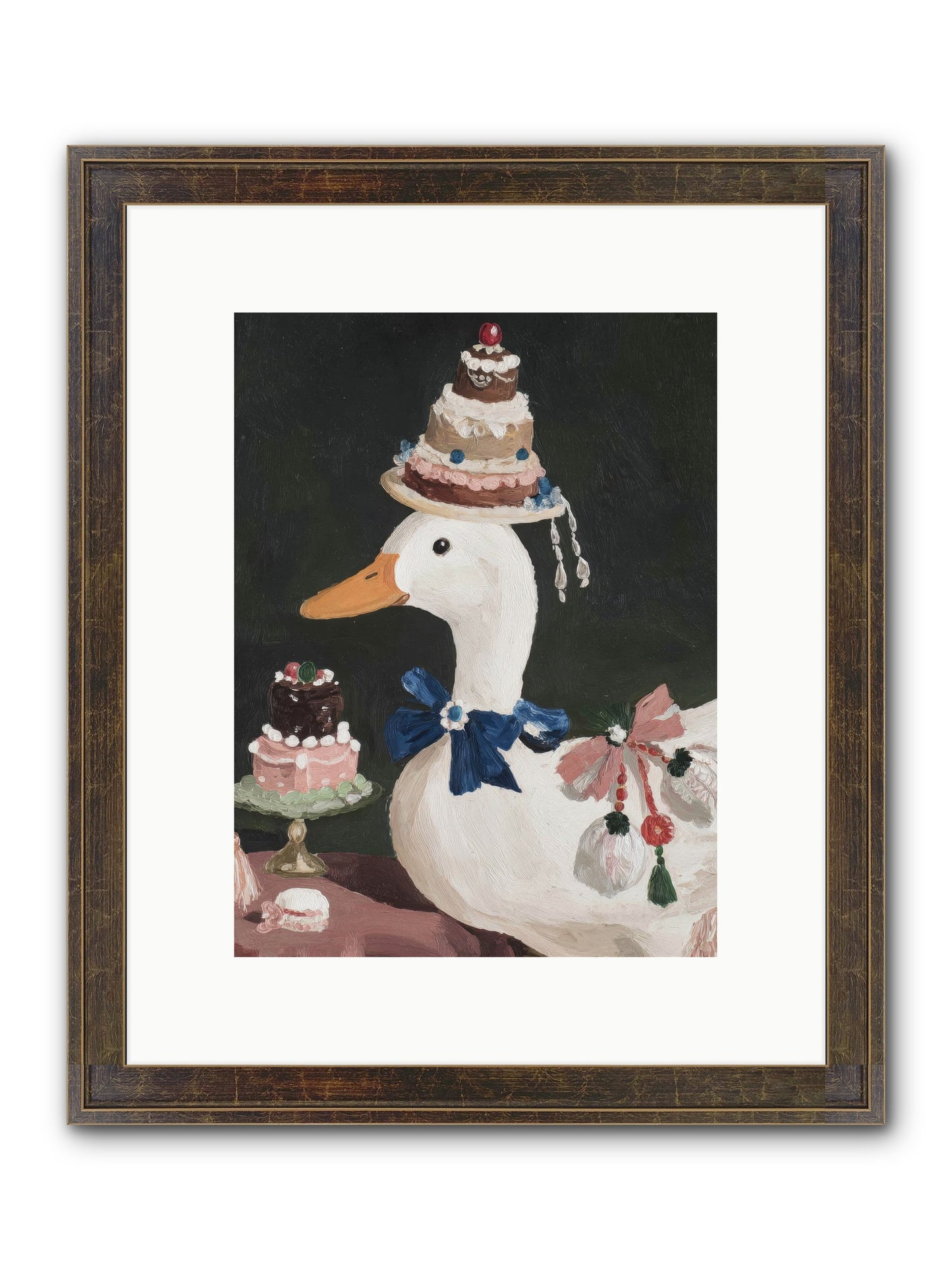 Whimsy Ascending Framed Print - Slimwoods Black/Gold 9x12