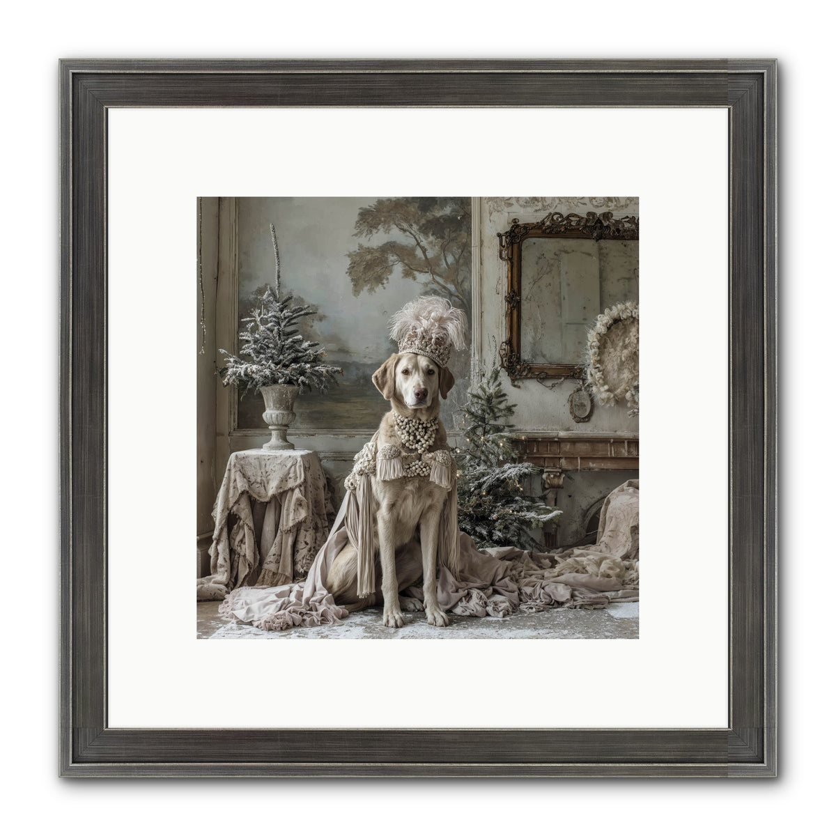 Whimsy In Wonderland Framed Print - Slimwoods Black/Silver 10x10