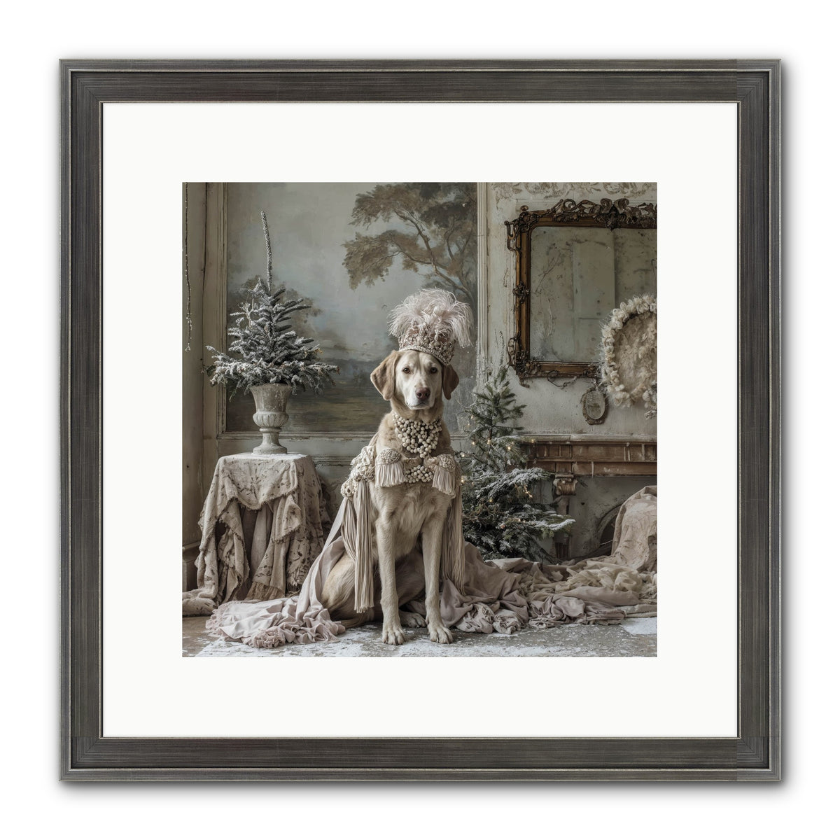 Whimsy In Wonderland Framed Print - Slimwoods Black/Silver 12x12