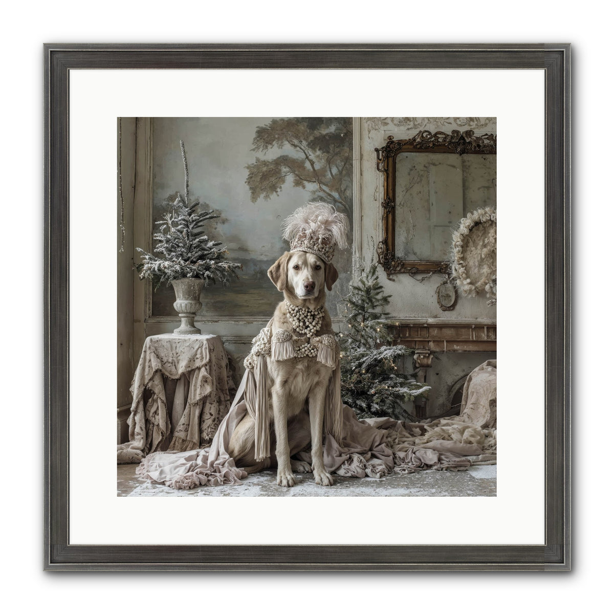 Whimsy In Wonderland Framed Print - Slimwoods Black/Silver 16x16
