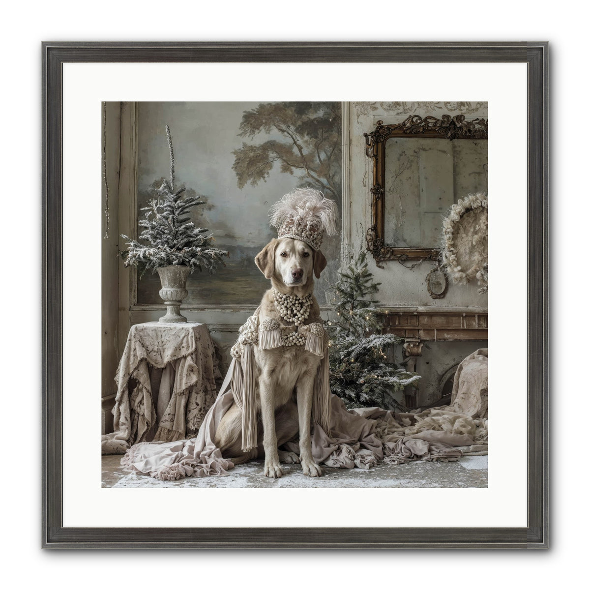 Whimsy In Wonderland Framed Print - Slimwoods Black/Silver 20x20