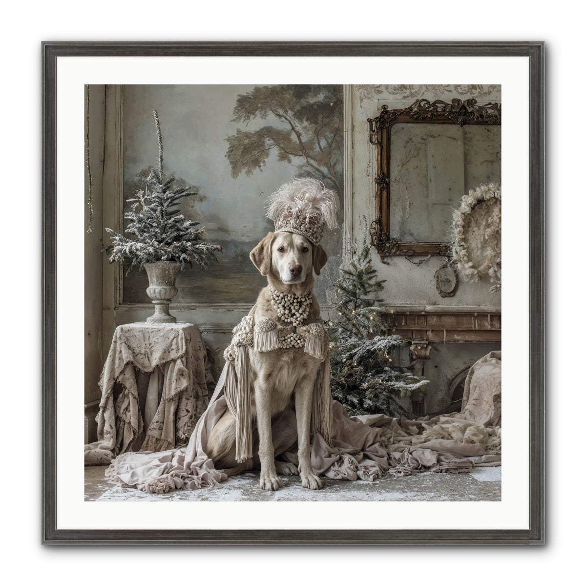 Whimsy In Wonderland Framed Print - Slimwoods Black/Silver 30x30