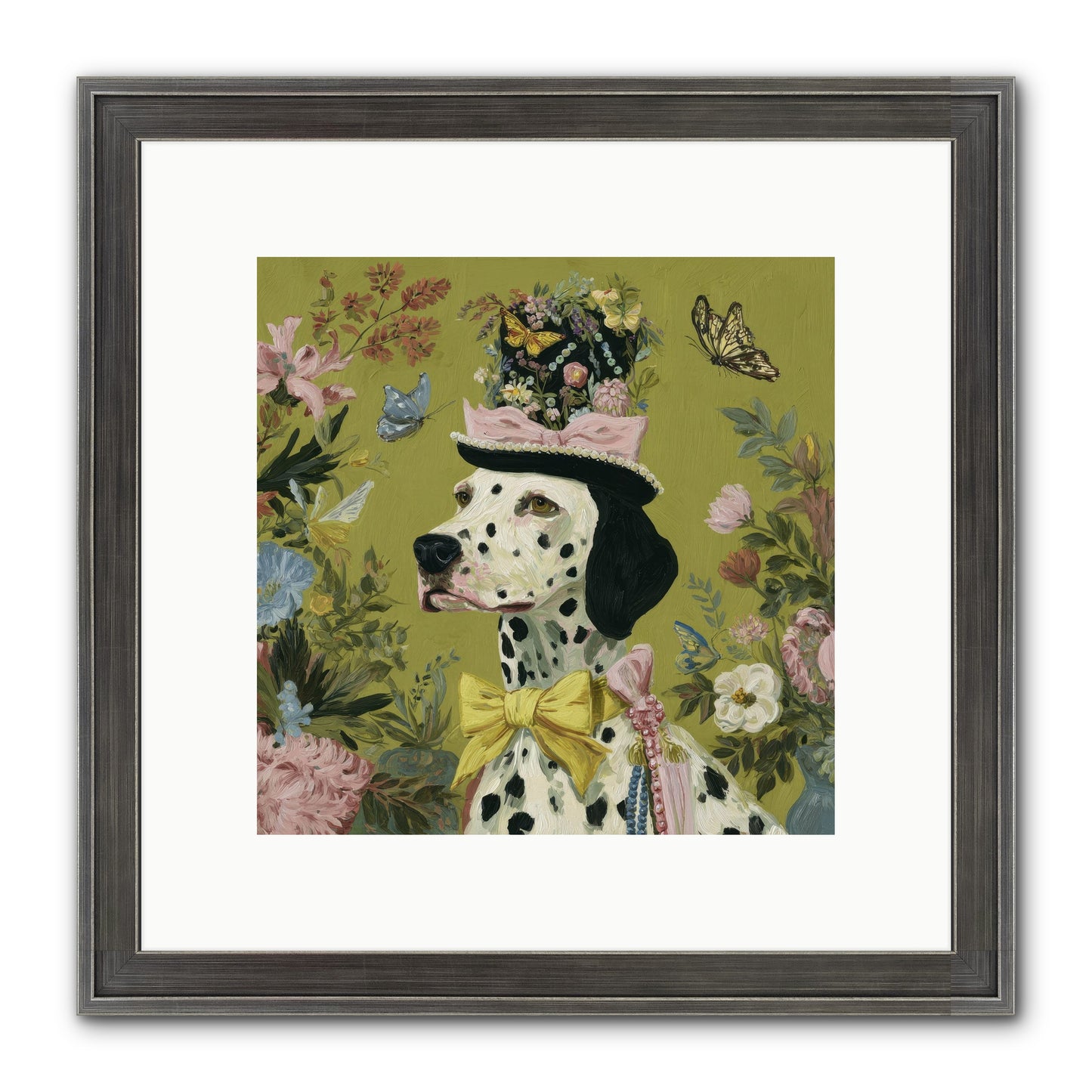 Whimsy’s Call Framed Print - Slimwoods Black/Silver 10x10
