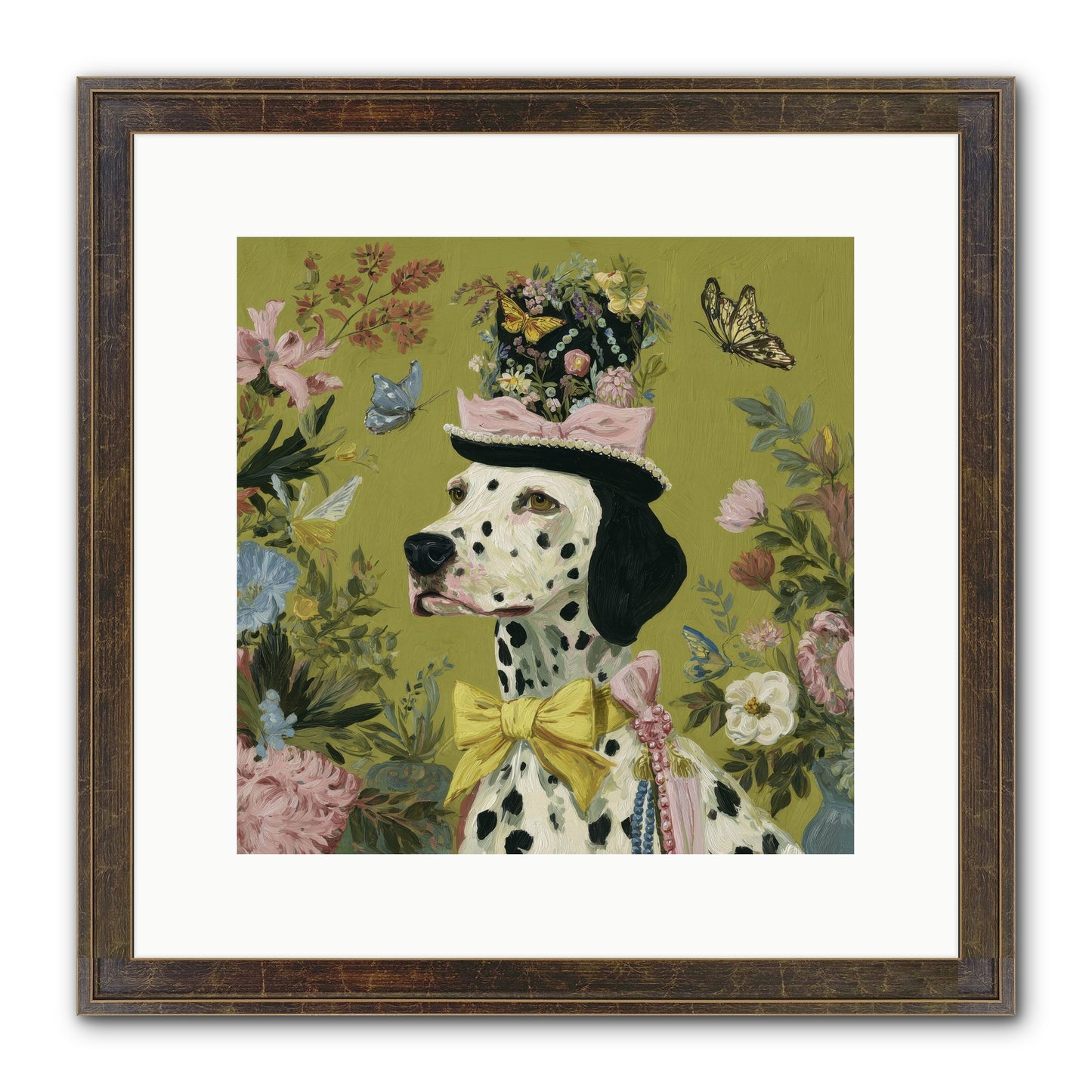 Whimsy’s Call Framed Print - Slimwoods Black/Gold 12x12