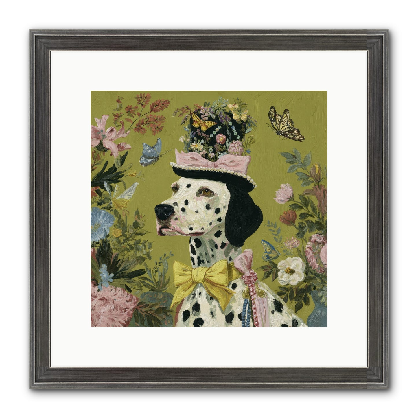 Whimsy’s Call Framed Print - Slimwoods Black/Silver 12x12