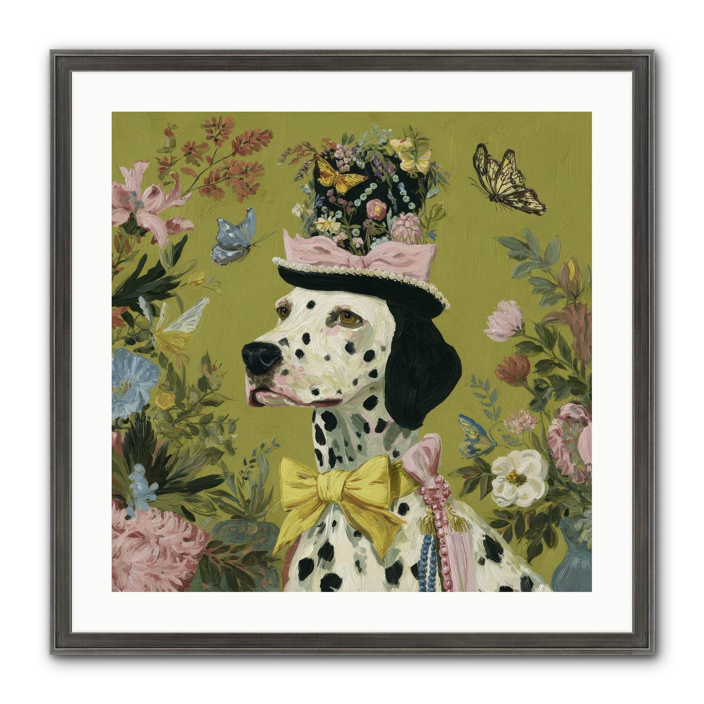 Whimsy’s Call Framed Print - Slimwoods Black/Silver 24x24