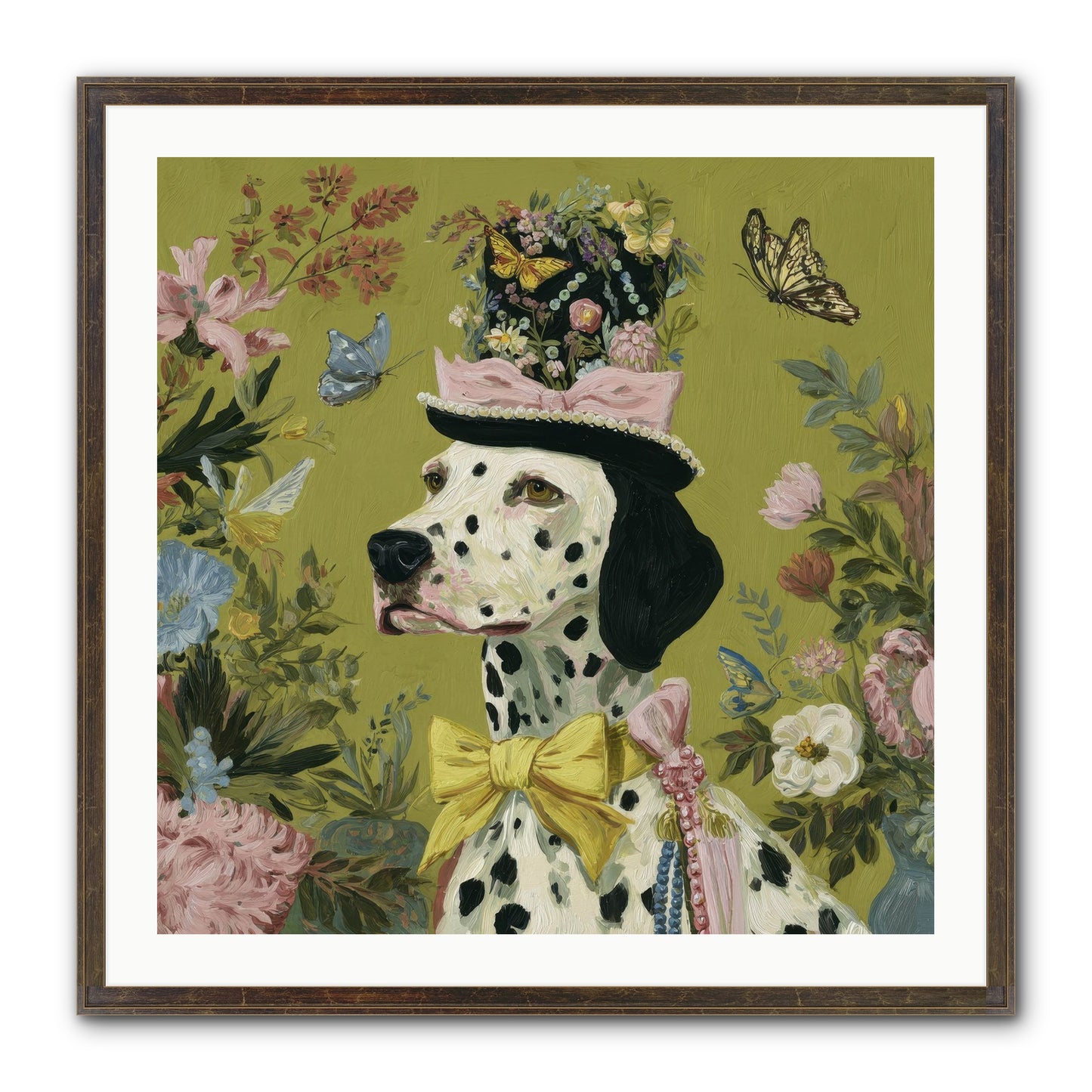 Whimsy’s Call Framed Print - Slimwoods Black/Gold 30x30