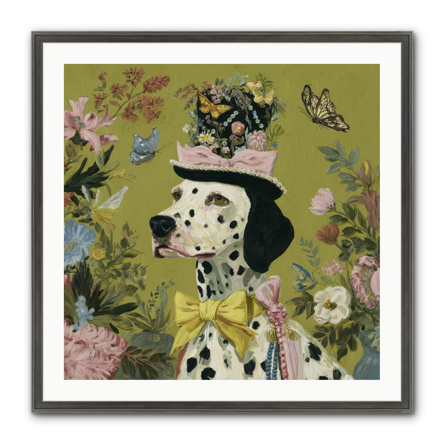 Whimsy’s Call Framed Print - Slimwoods Black/Silver 30x30