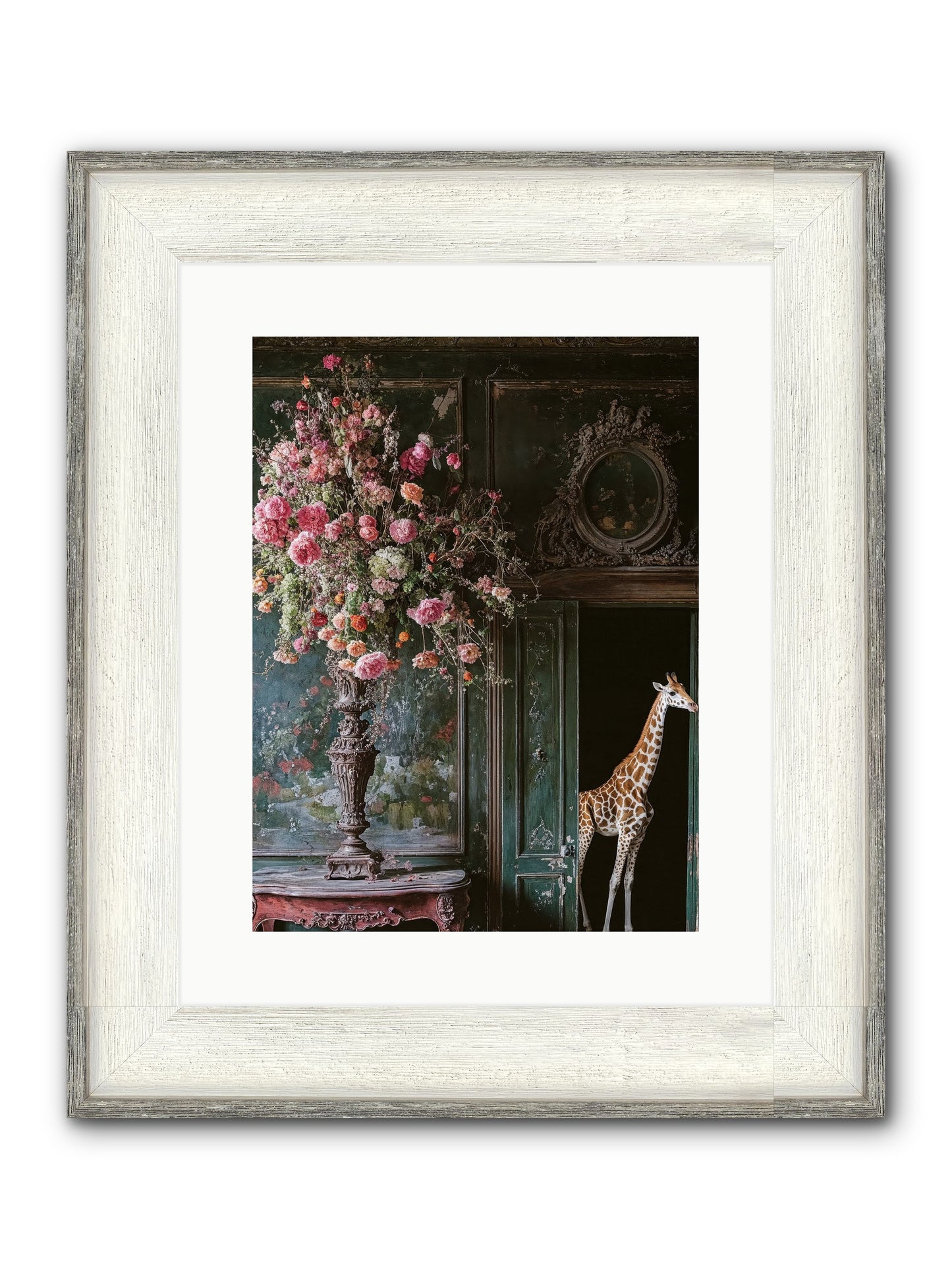 Whispered Entrance Framed Print - Driftwood White 12x16