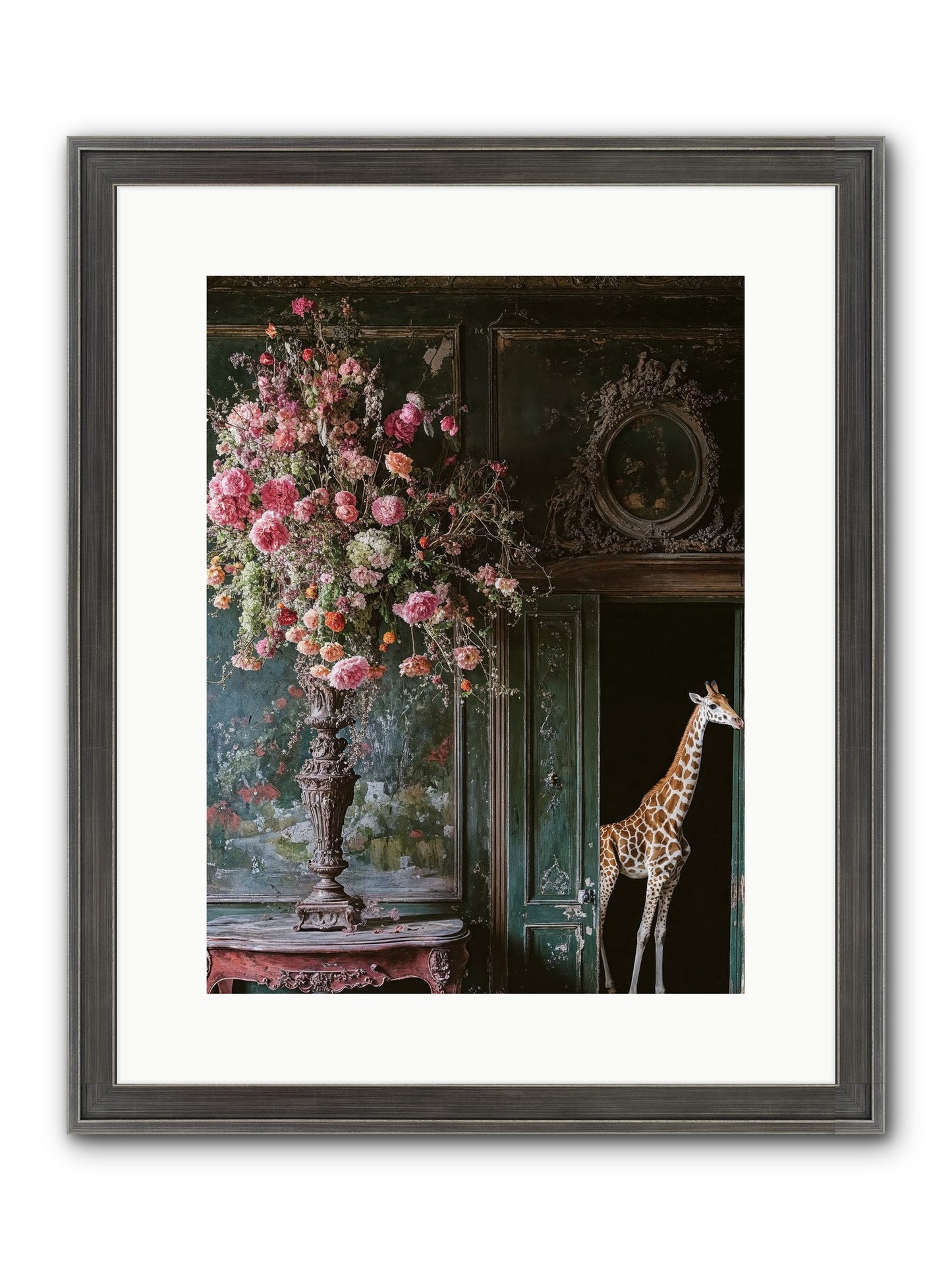 Whispered Entrance Framed Print - Slimwoods Black/Silver 12x16