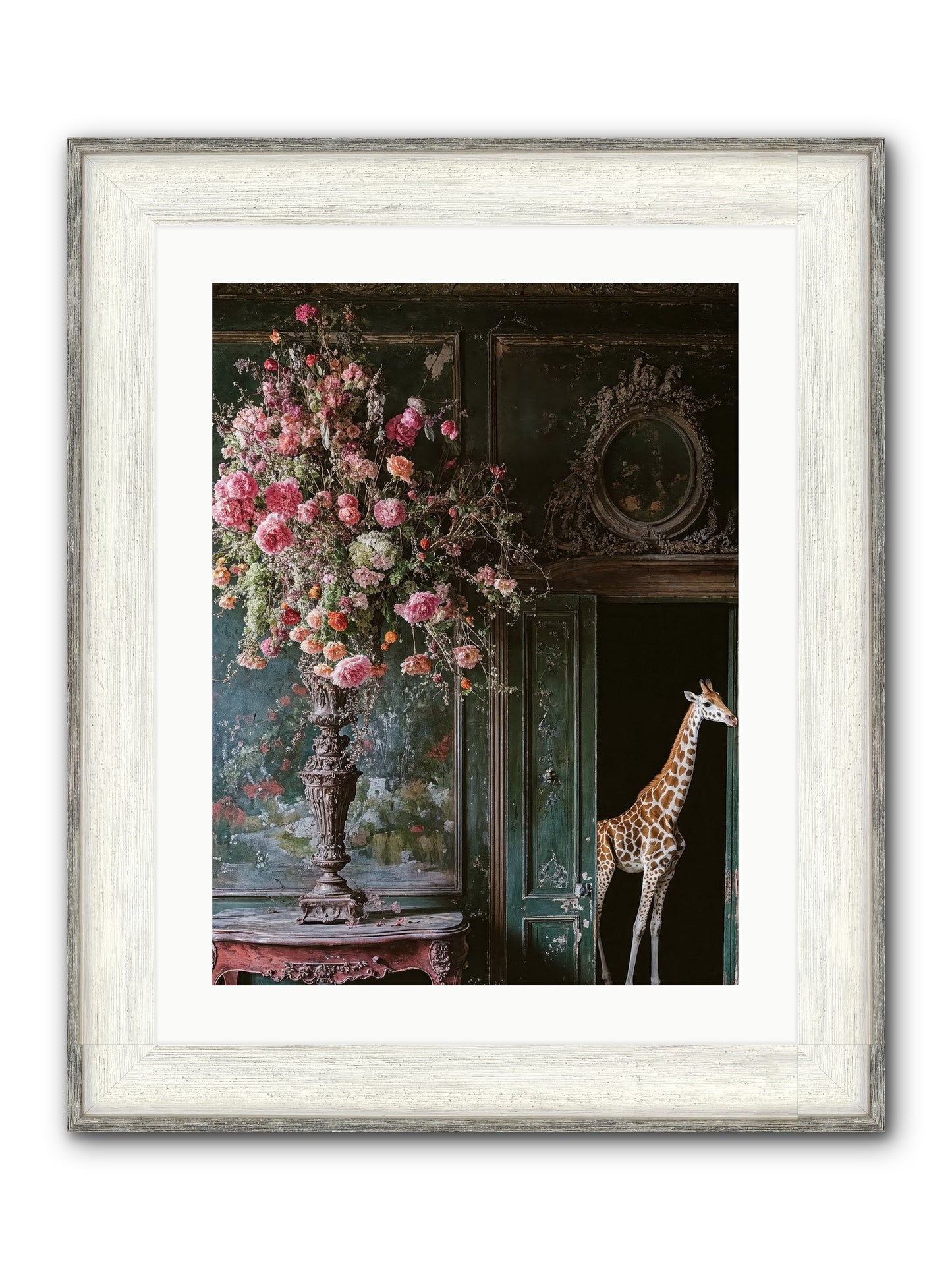 Whispered Entrance Framed Print - Driftwood White 18x24