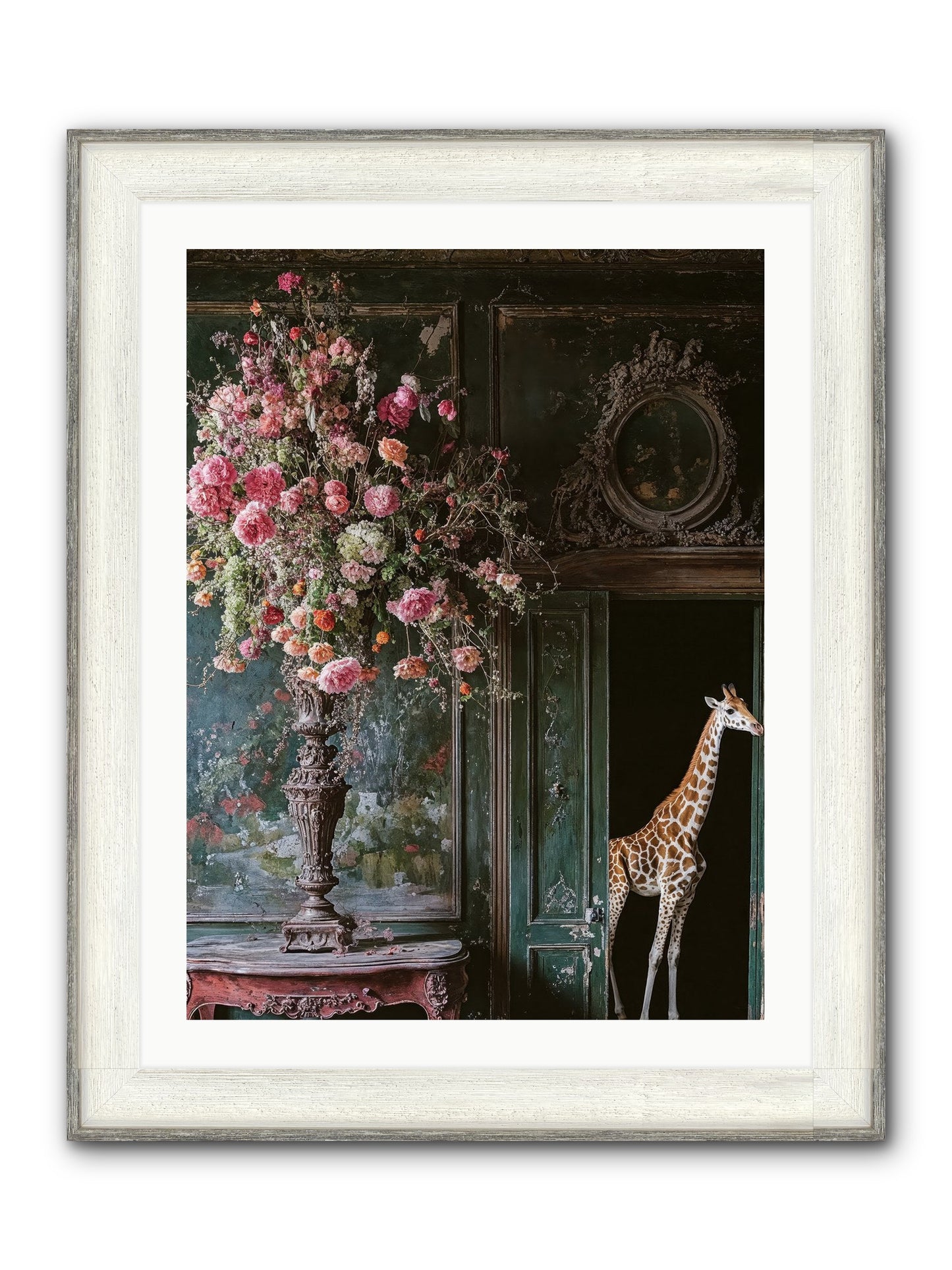 Whispered Entrance Framed Print - Driftwood White 24x32