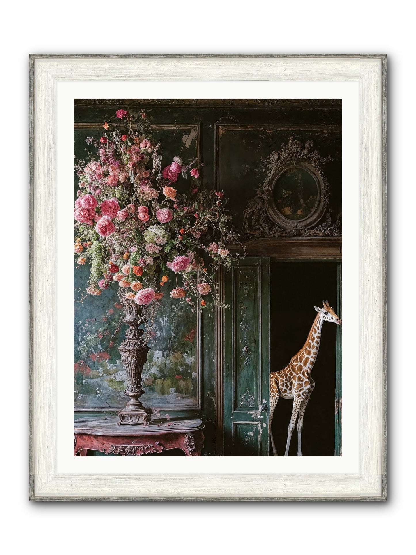 Whispered Entrance Framed Print - Driftwood White 30x40