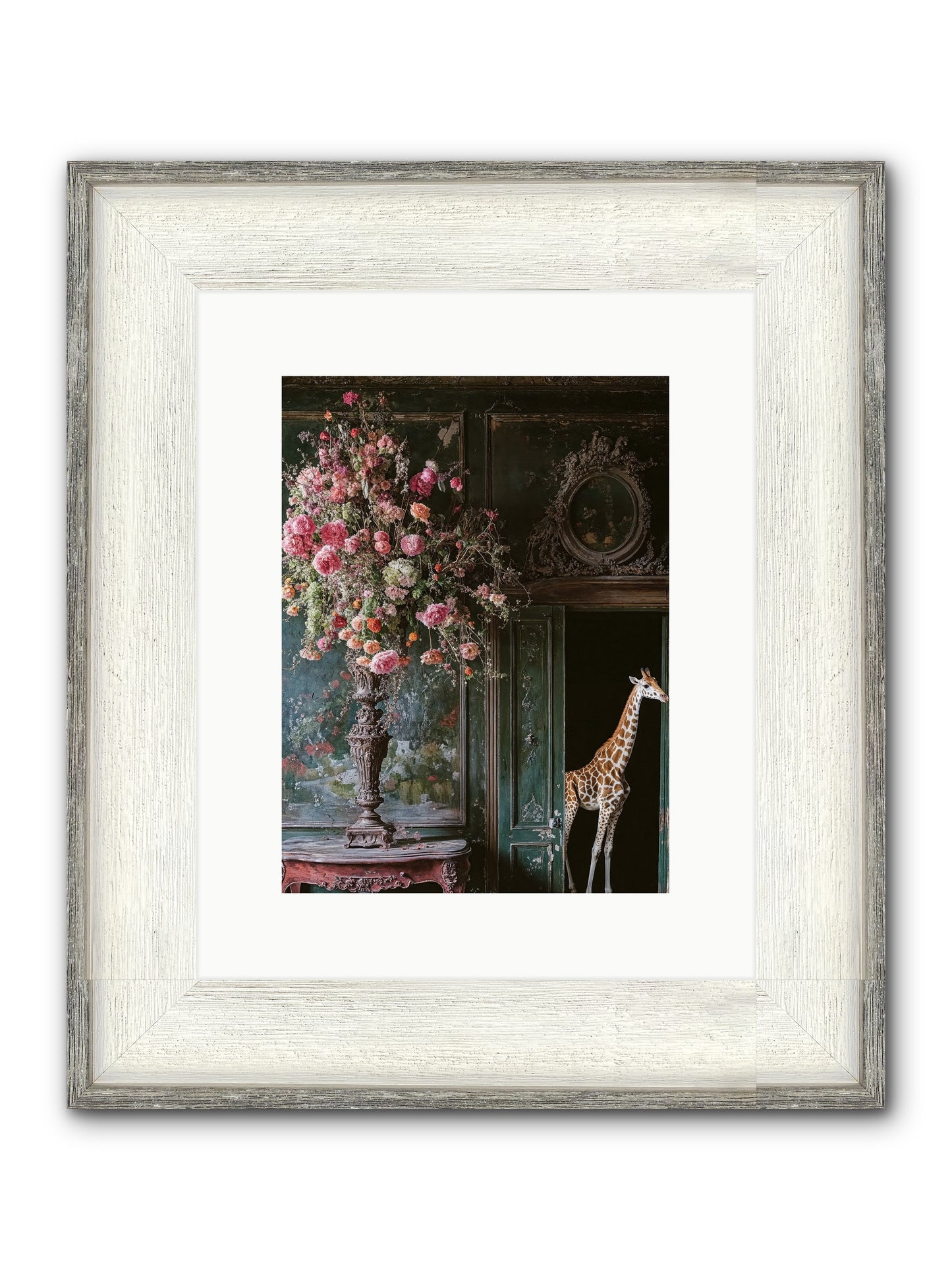 Whispered Entrance Framed Print - Driftwood White 9x12