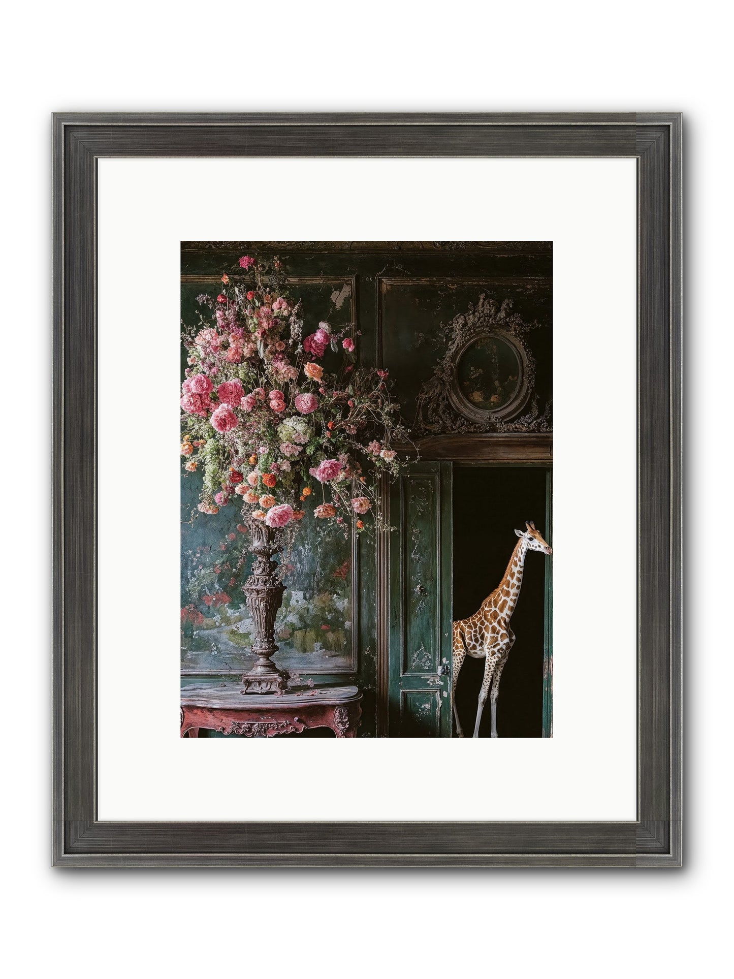 Whispered Entrance Framed Print - Slimwoods Black/Silver 9x12