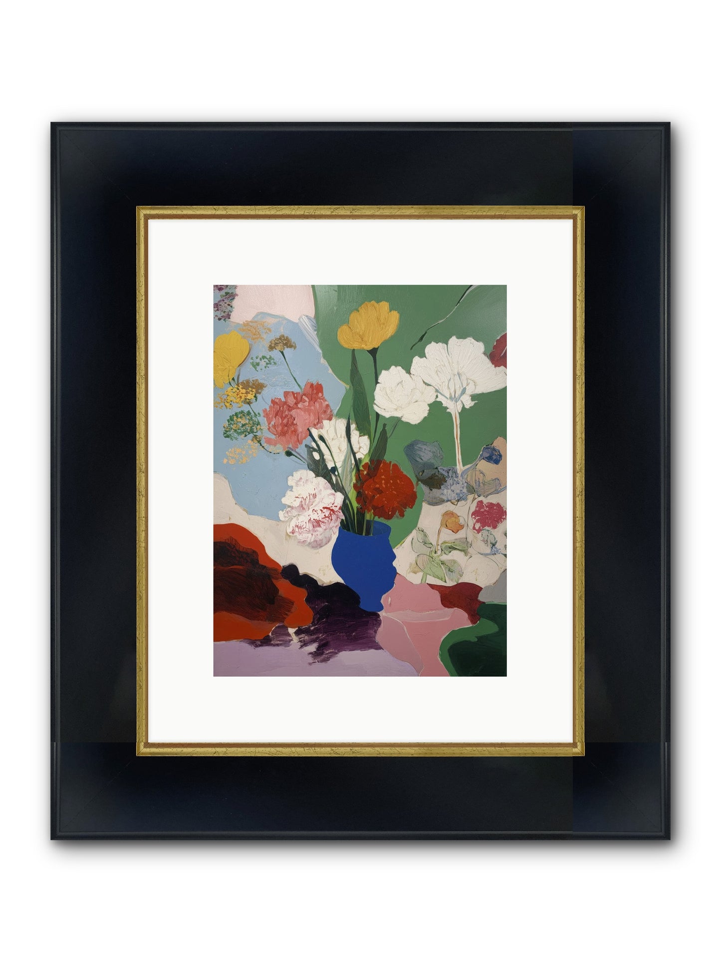 Whispered Journeys Framed Print - Wide Black w/Gold 9x12