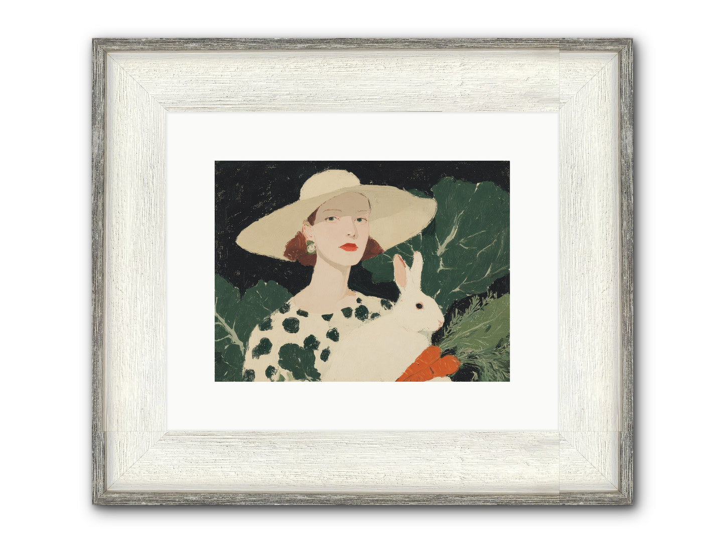 Whispered Promises Framed Print - Driftwood White 12x9