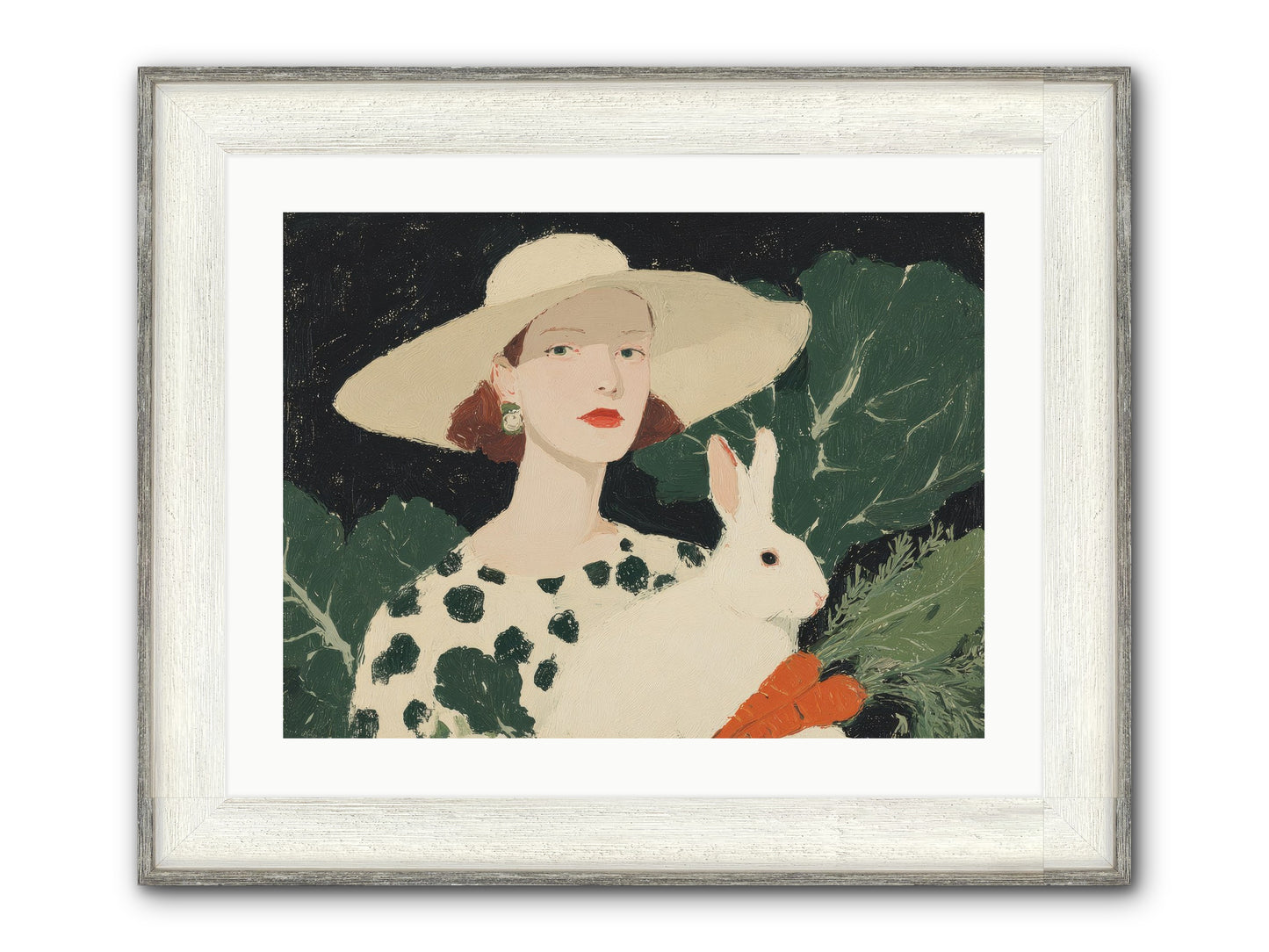 Whispered Promises Framed Print - Driftwood White 24x18