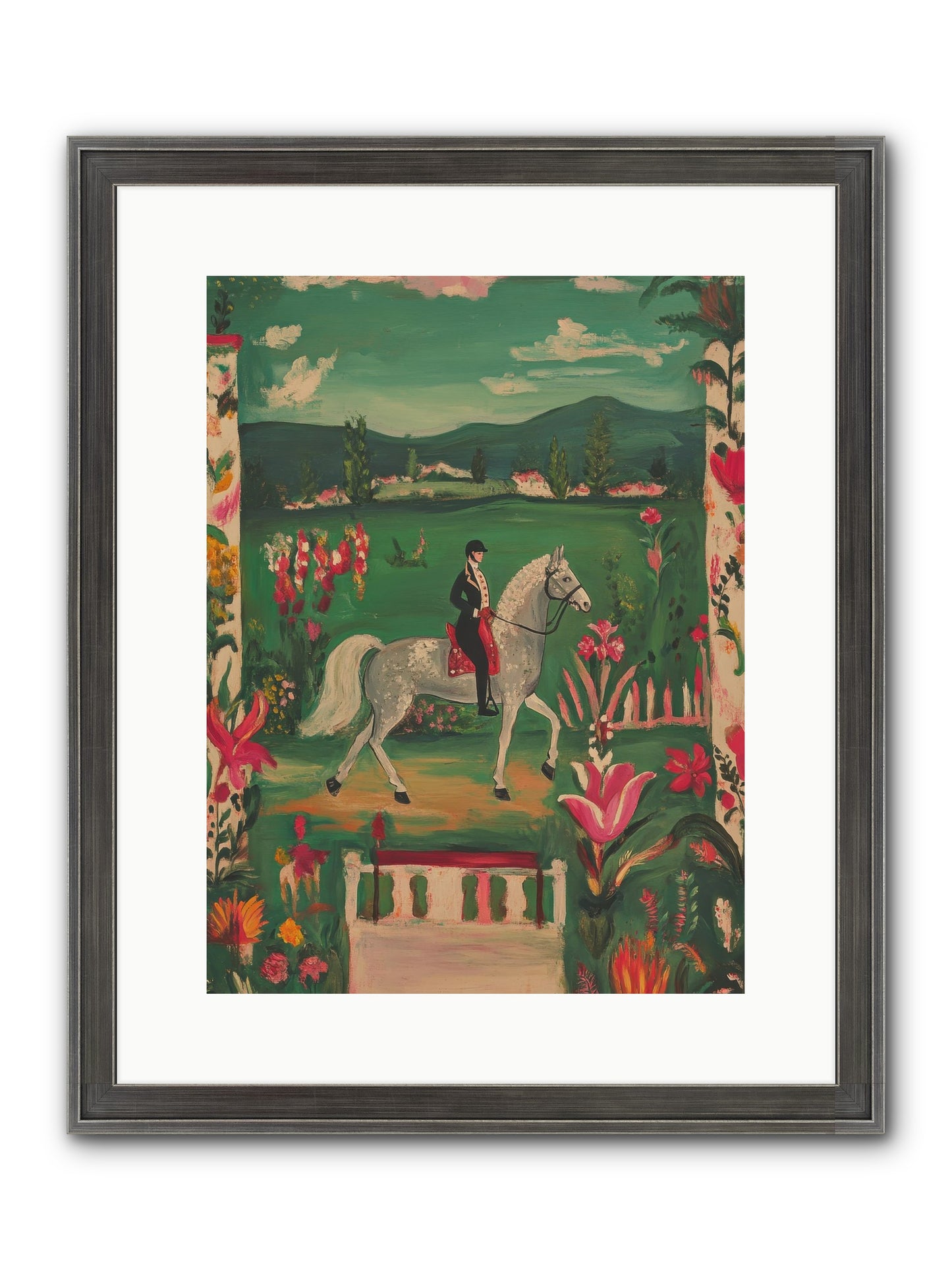 Whispering Field Notes Framed Print - Slimwoods Black/Silver 12x16