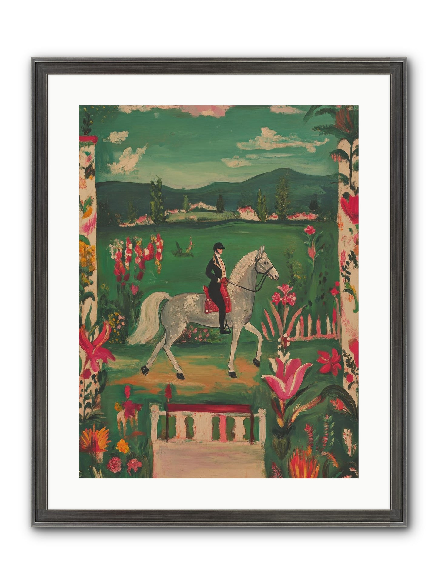 Whispering Field Notes Framed Print - Slimwoods Black/Silver 18x24