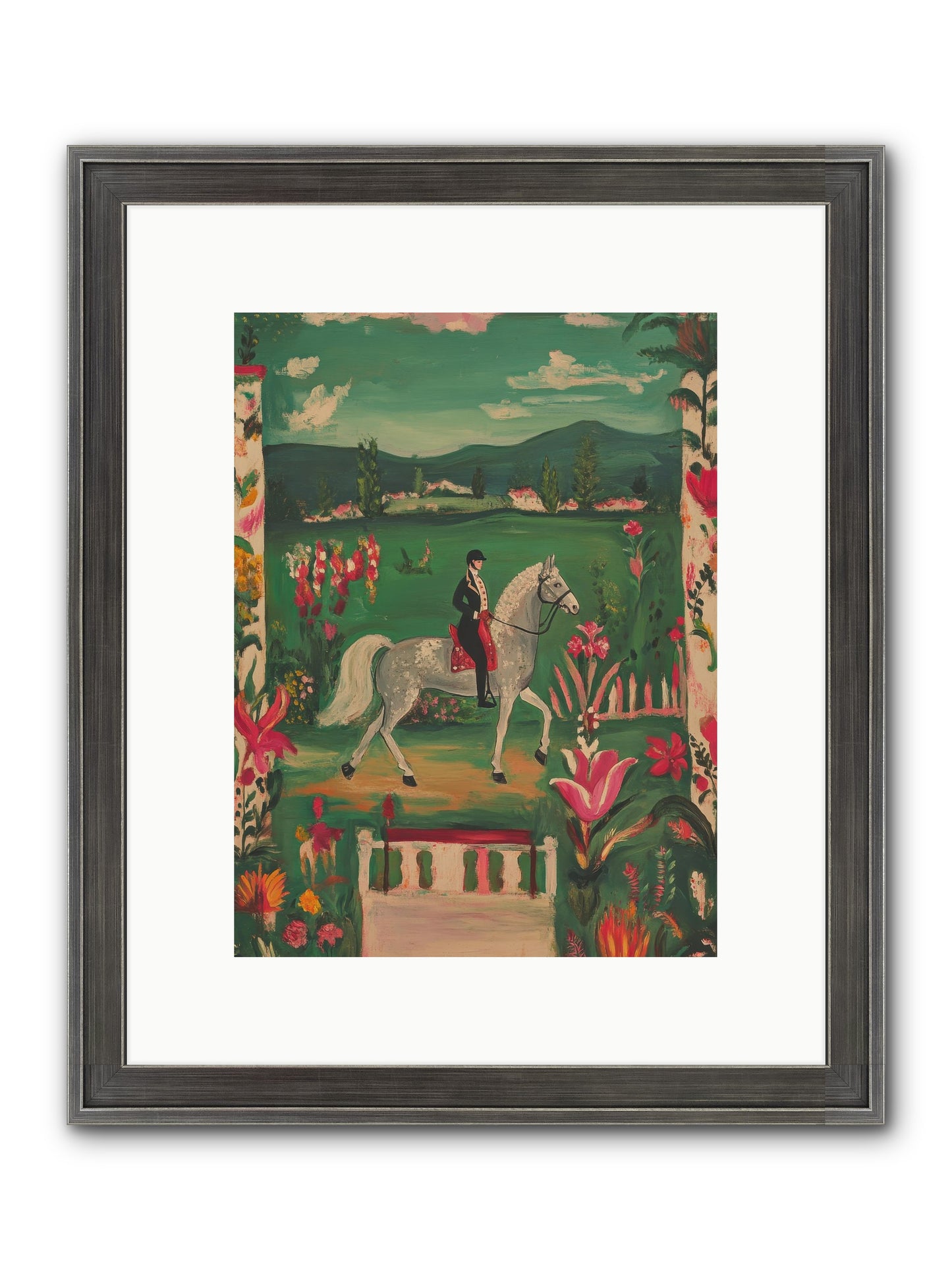 Whispering Field Notes Framed Print - Slimwoods Black/Silver 9x12