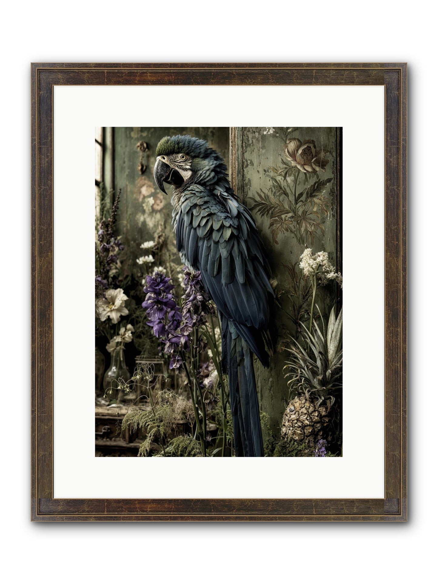 Whisperlight Framed Print - Slimwoods Black/Gold 12x16