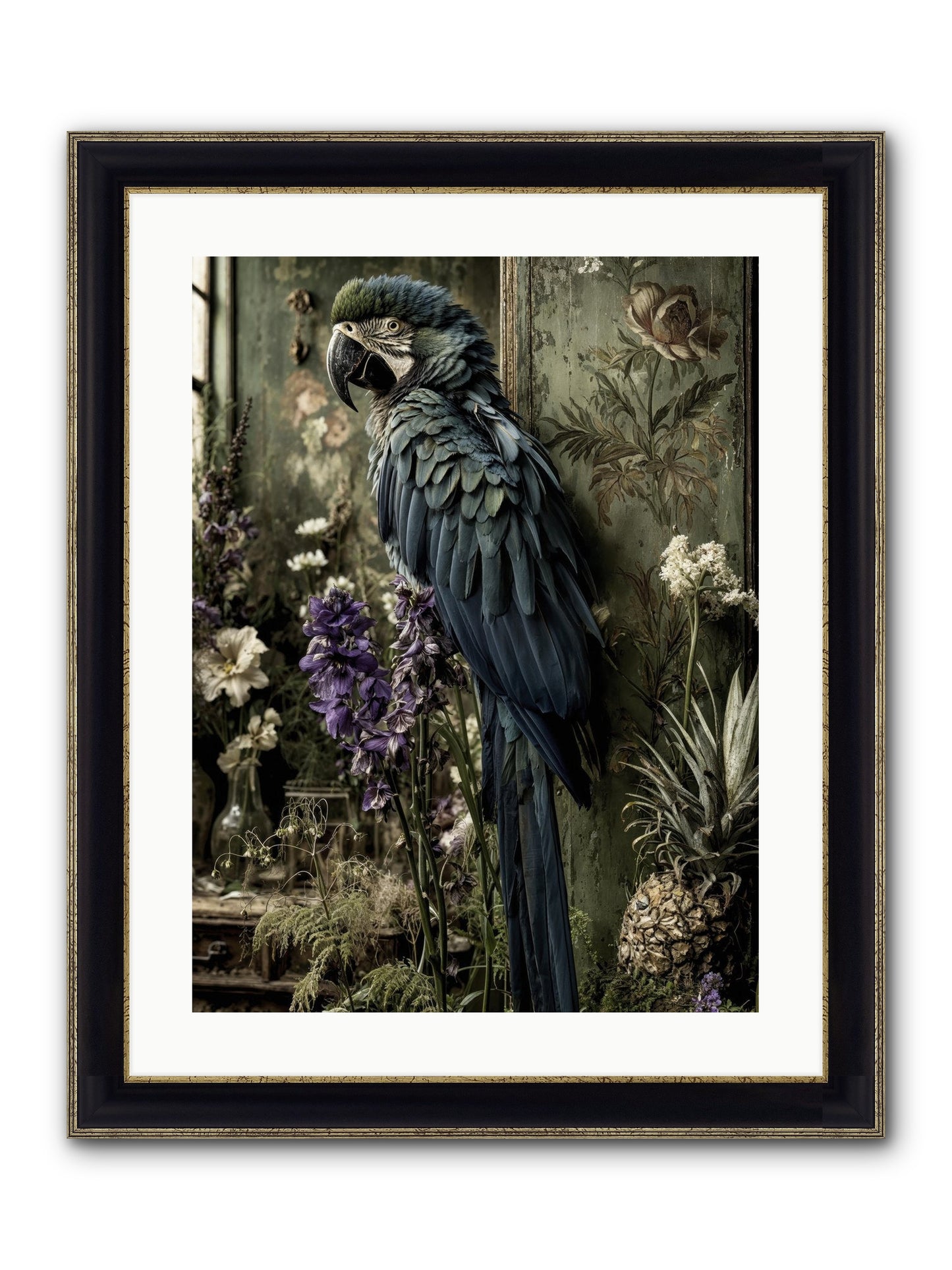 Whisperlight Framed Print - Black & Gold 18x24