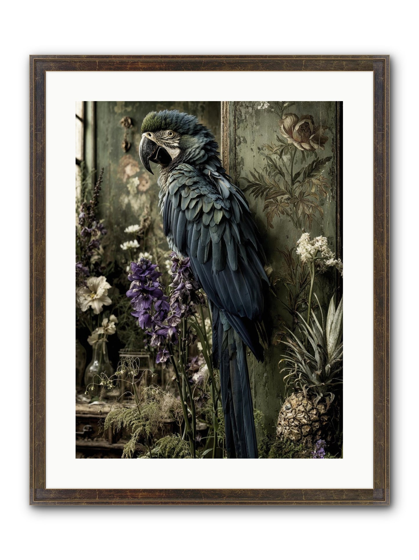 Whisperlight Framed Print - Slimwoods Black/Gold 18x24