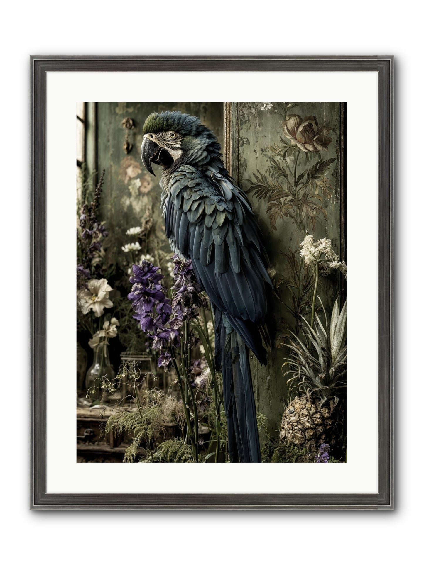 Whisperlight Framed Print - Slimwoods Black/Silver 18x24
