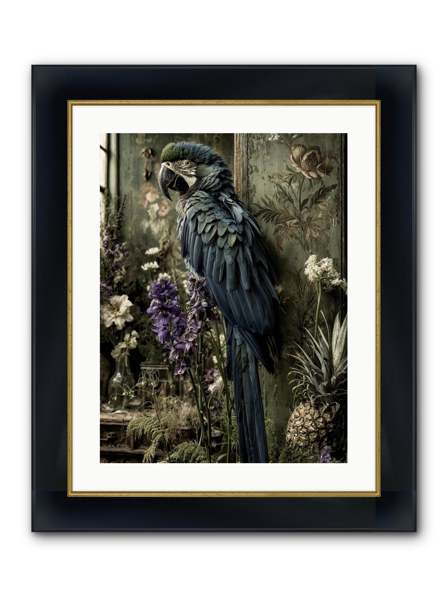 Whisperlight Framed Print - Wide Black w/Gold 18x24