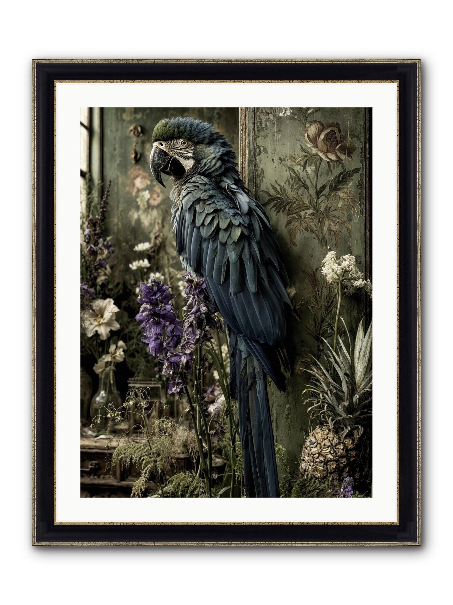Whisperlight Framed Print - Black & Gold 24x32