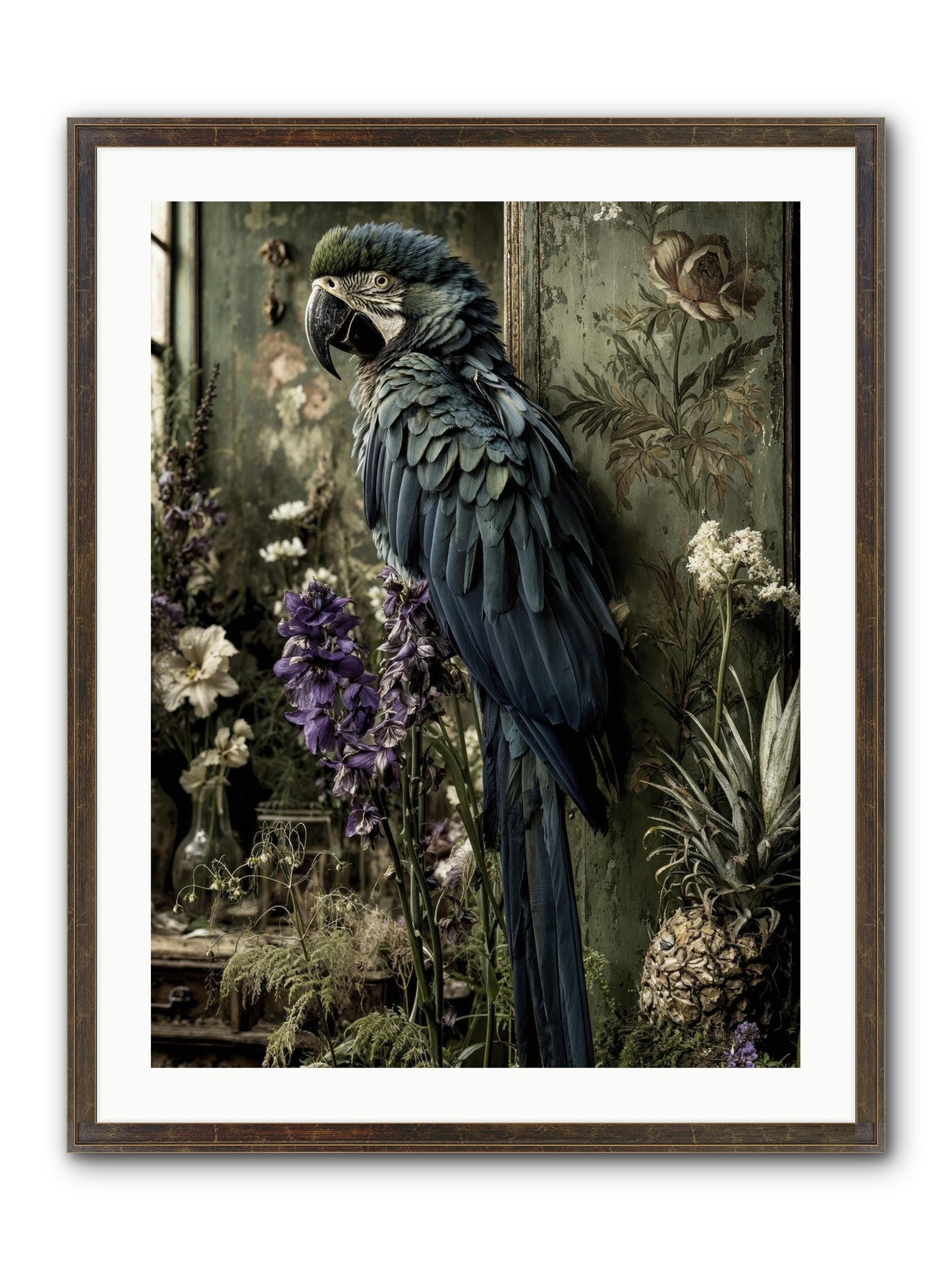 Whisperlight Framed Print - Slimwoods Black/Gold 24x32